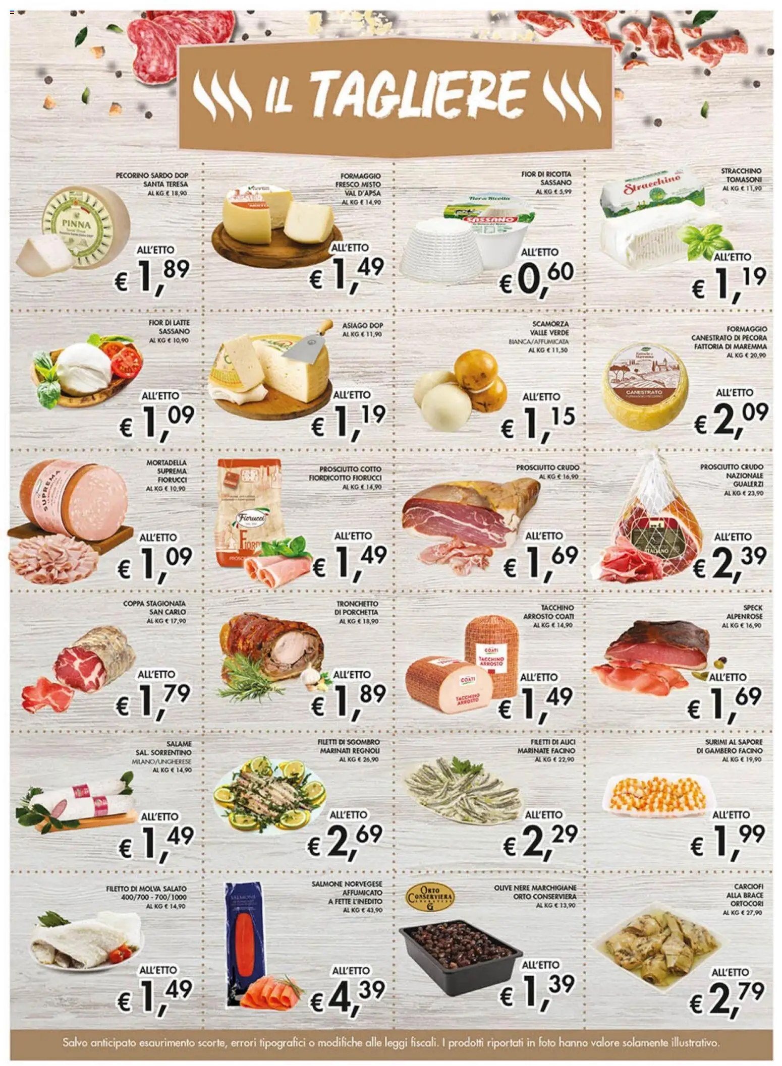 Volantino Coal del 23.10.2025 | Pagina: 5 | Prodotti: Prosciutto Cotto, Prosciutto, Ricotta, Sgombro