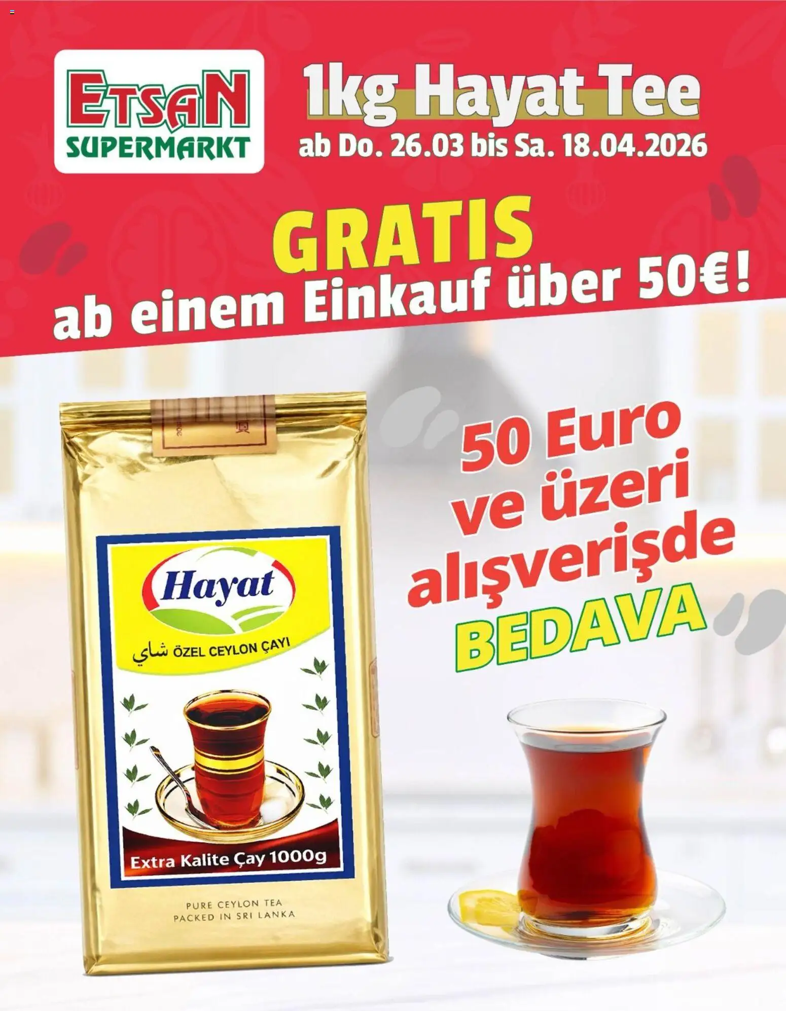 ETSAN 1kg Hayat Tee gültig ab 26.03.2026 | Seite: 1 | Produkte: Tee