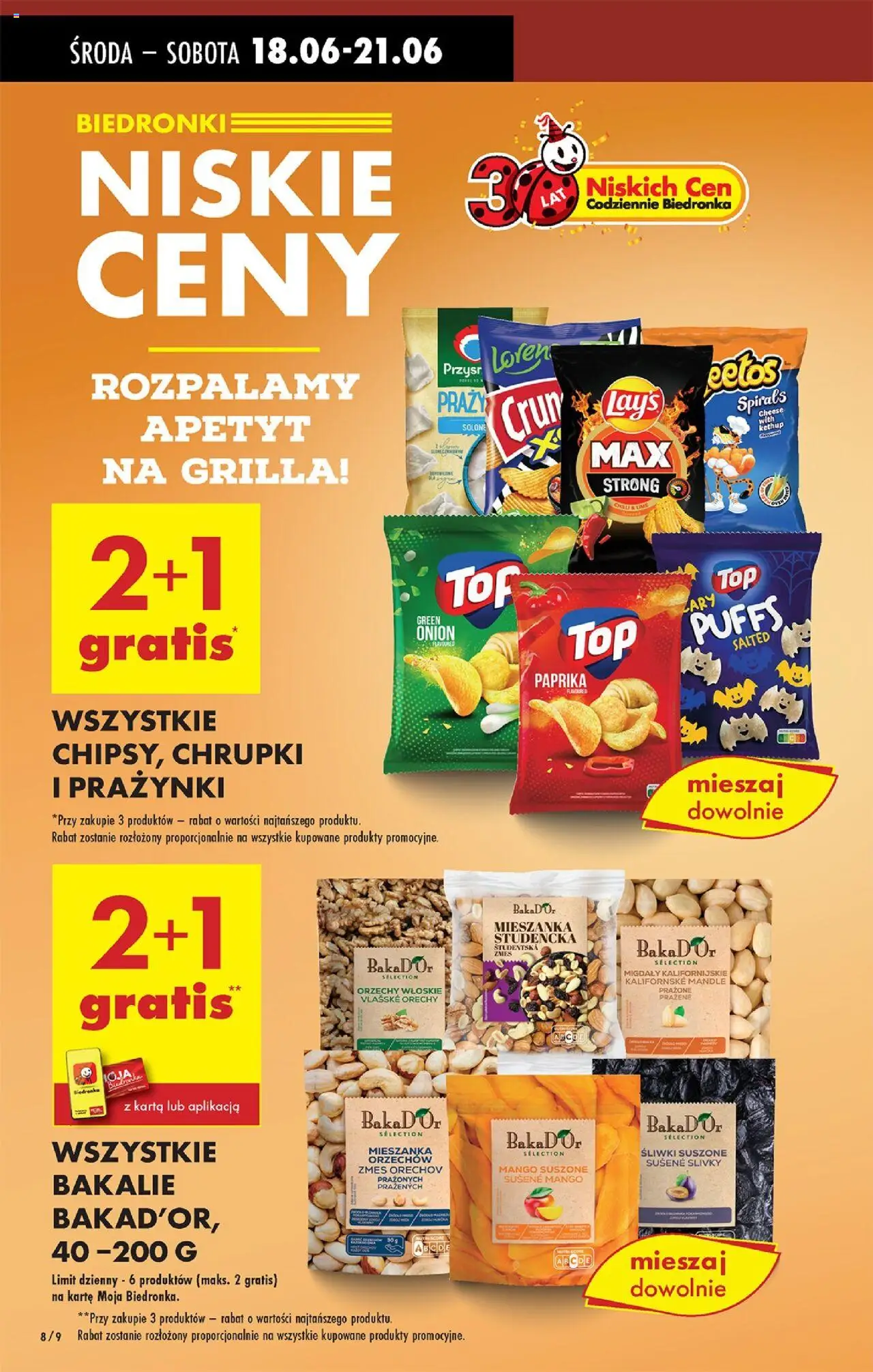 Biedronka gazetka - Oferta W tym tygodniu od 18.06.2025 | Strona: 10 | Produkty: Mango, Karta, Orzechy włoskie, Śliwki suszone