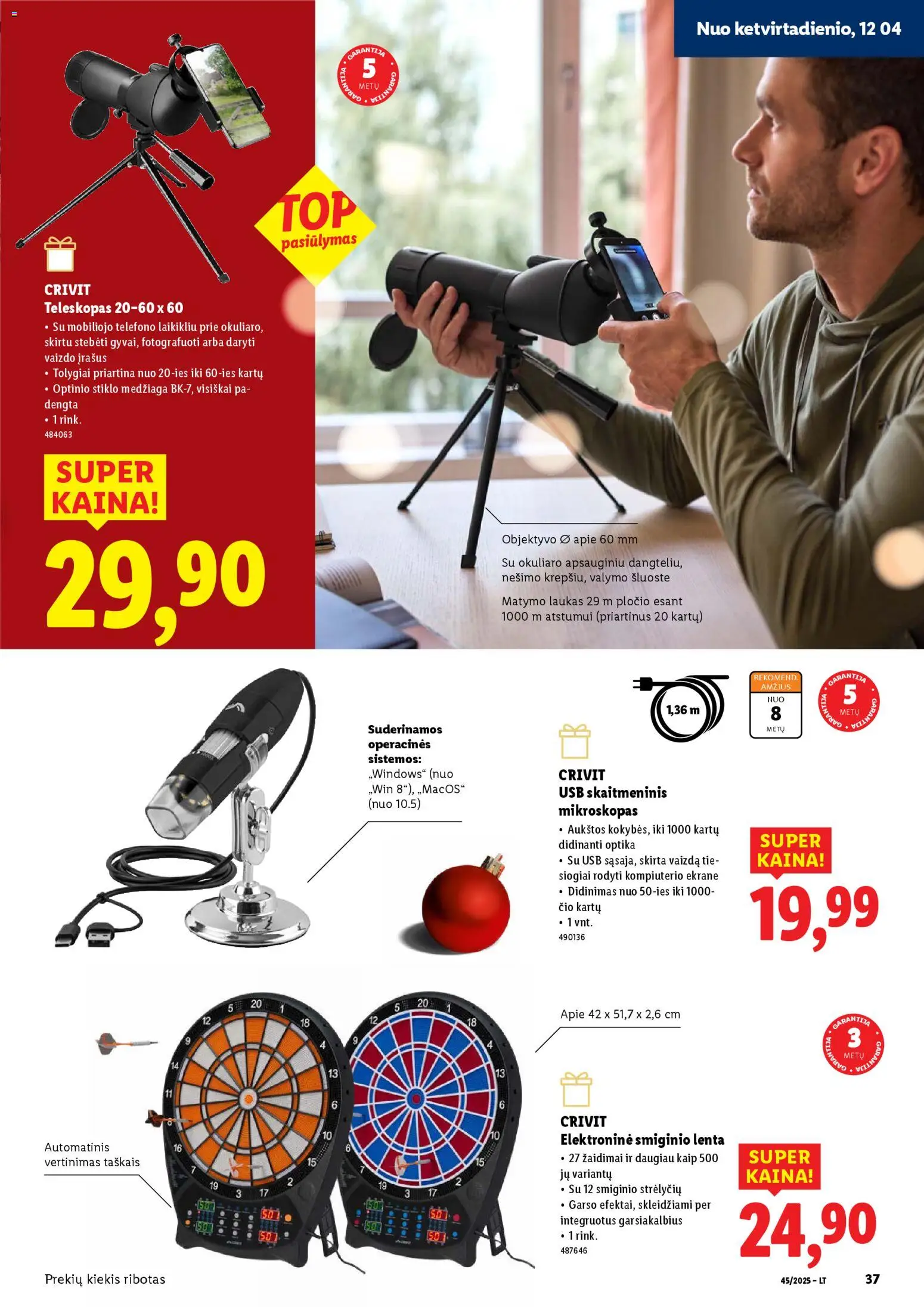 LIDL akcijos nuo 03.11.2025 | Puslapis: 37 | Prekių: Vaizdo, USB