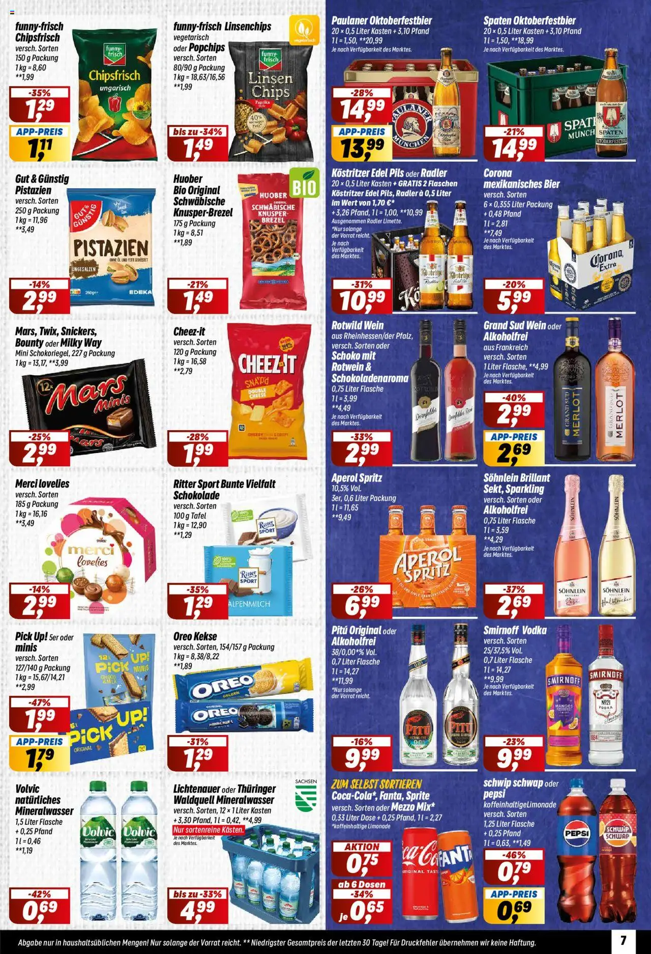 Simmel Prospekt 	 – gültig ab 15.09.2025 | Seite: 7 | Produkte: Öl, Mineralwasser, Grand sud, Chips