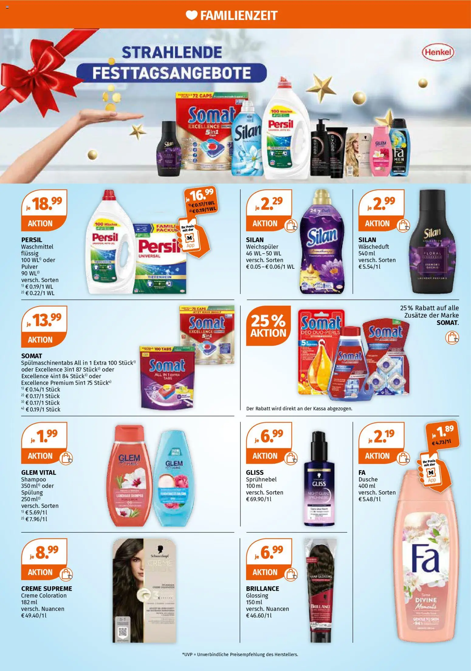 Müller Flugblatt gültig ab 01.12.2025 | Seite: 6 | Produkte: Dusche, Shampoo, Spülung, Weichspüler