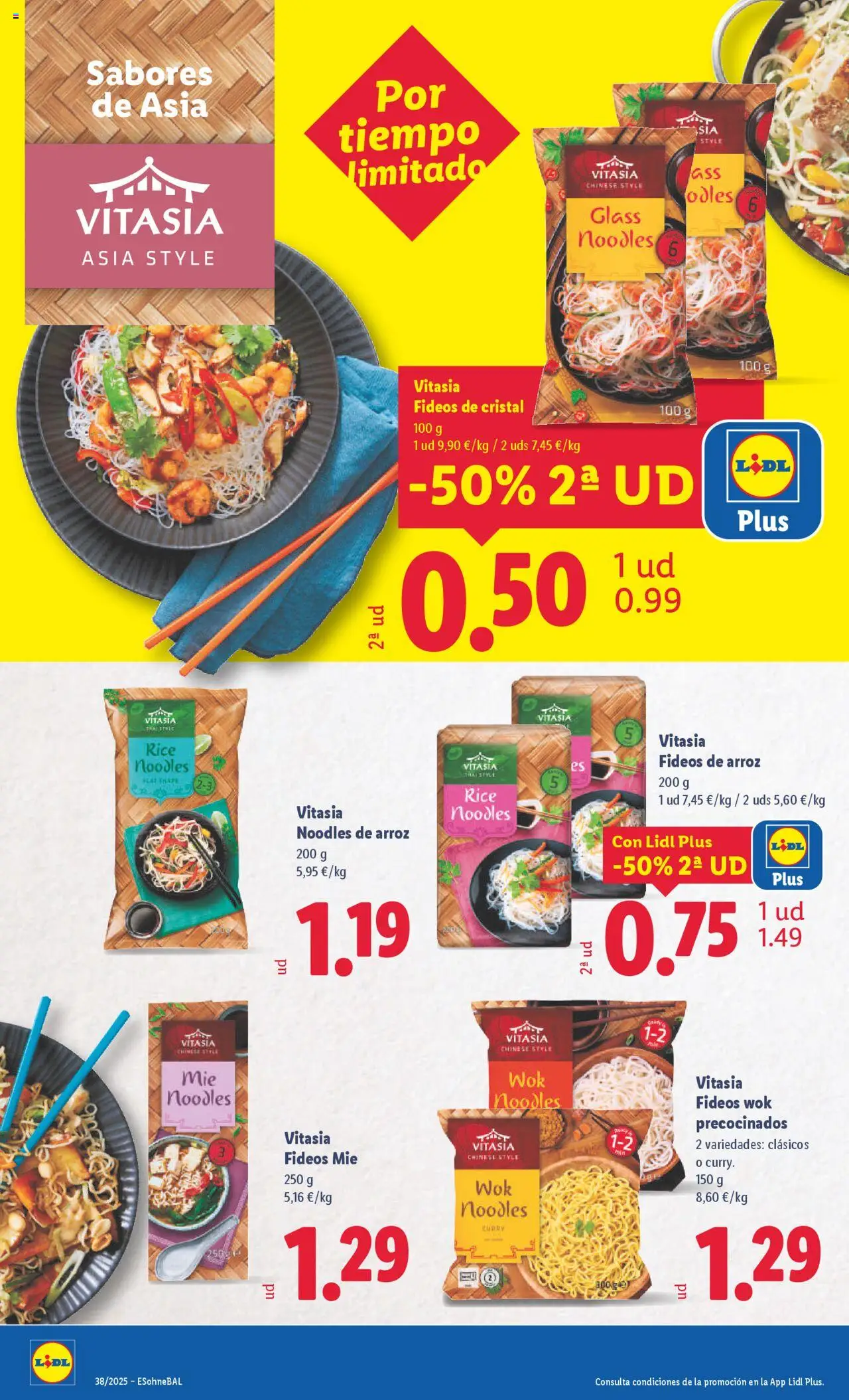 Lidl folleto │ válido desde el 15.09.2025 | Página: 22 | Productos: Arroz, Fideos, Fideos de arroz
