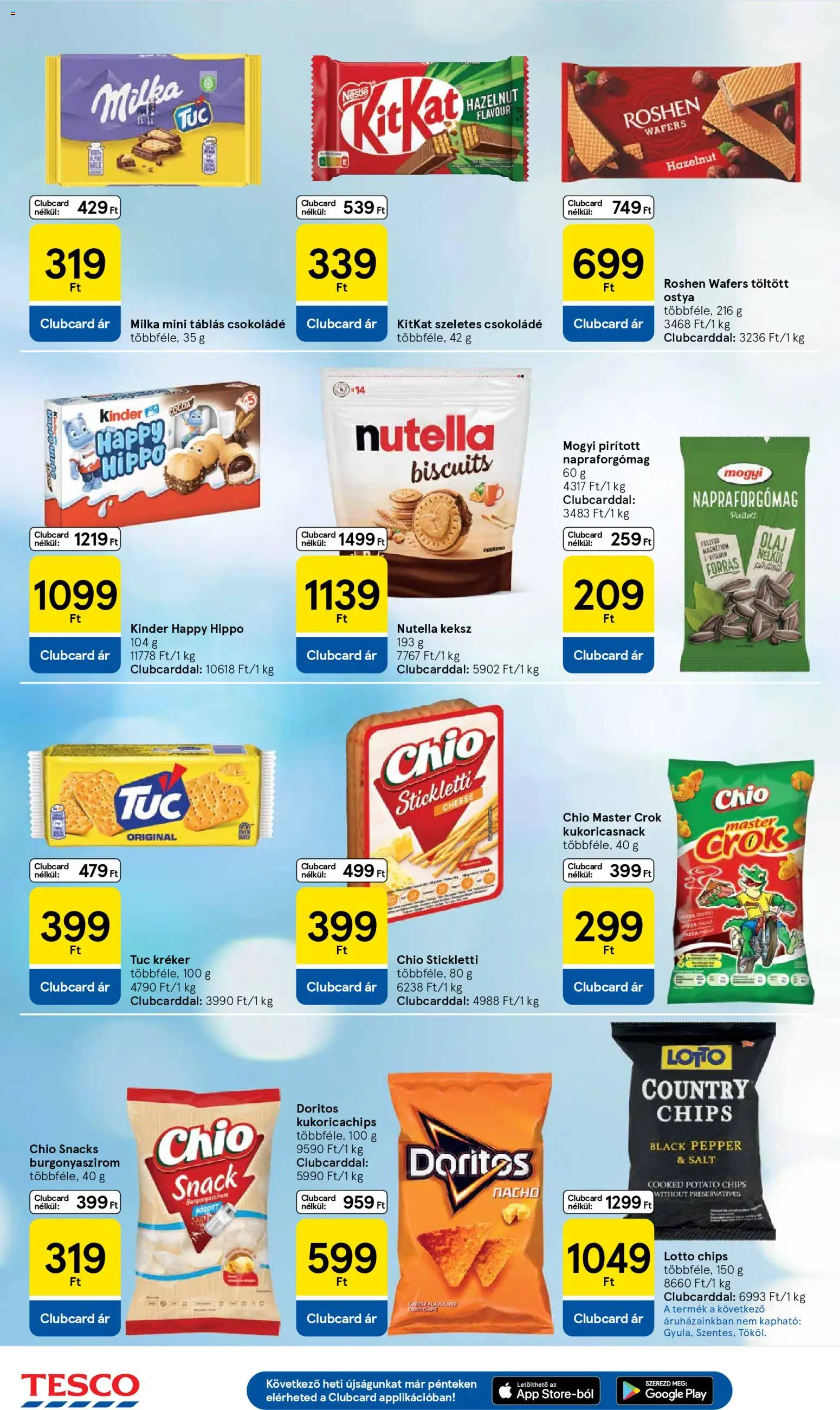 Tesco akciós ujság - amely érvényes a következő dátumtól: 19.02.2026 | Oldal: 18 | Termékek: Napraforgómag, Chips, Burgonyaszirom, Keksz