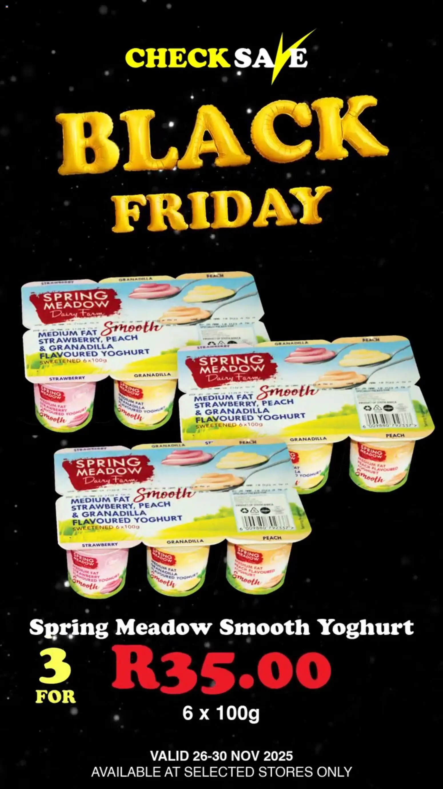 New Check Save catalogue – valid from 26.11.2025 | Page: 8 | Products: Yoghurt, Peach