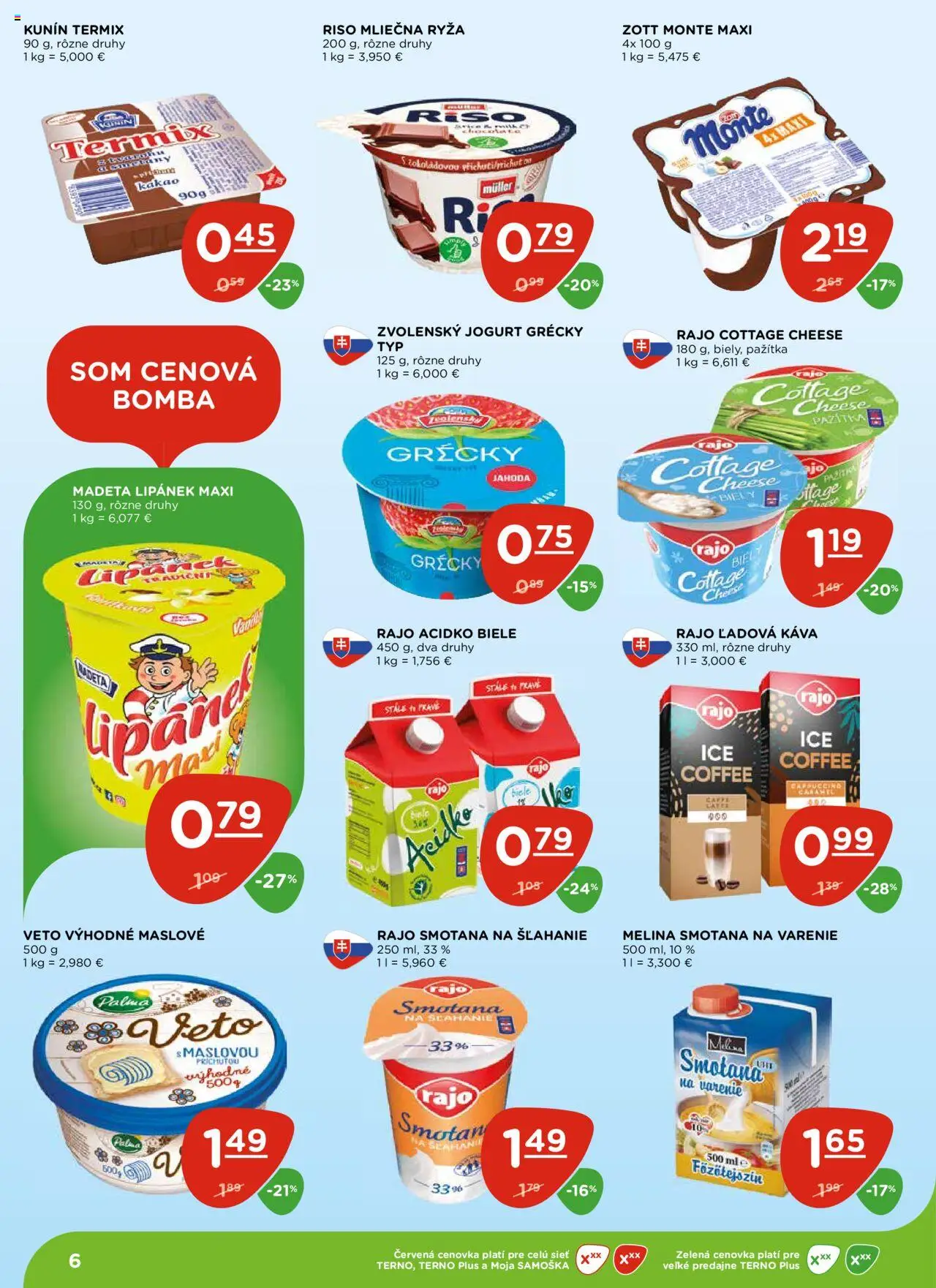 Terno leták │ platný od 31.07.2025 | Strana: 6 | Produkty: Jogurt, Pažítka, Ryža, Smotana na šľahanie