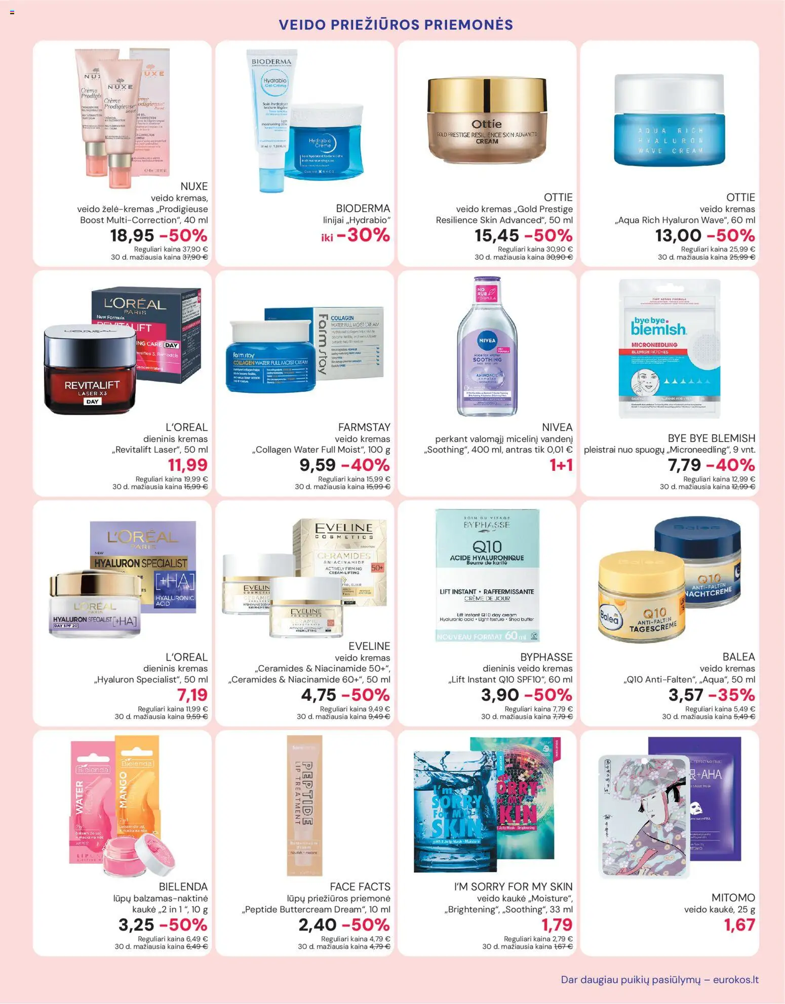 Eurokos akcijos nuo 30.10.2025 | Puslapis: 11 | Prekių: Kremas, Kaukė, Veido kaukė