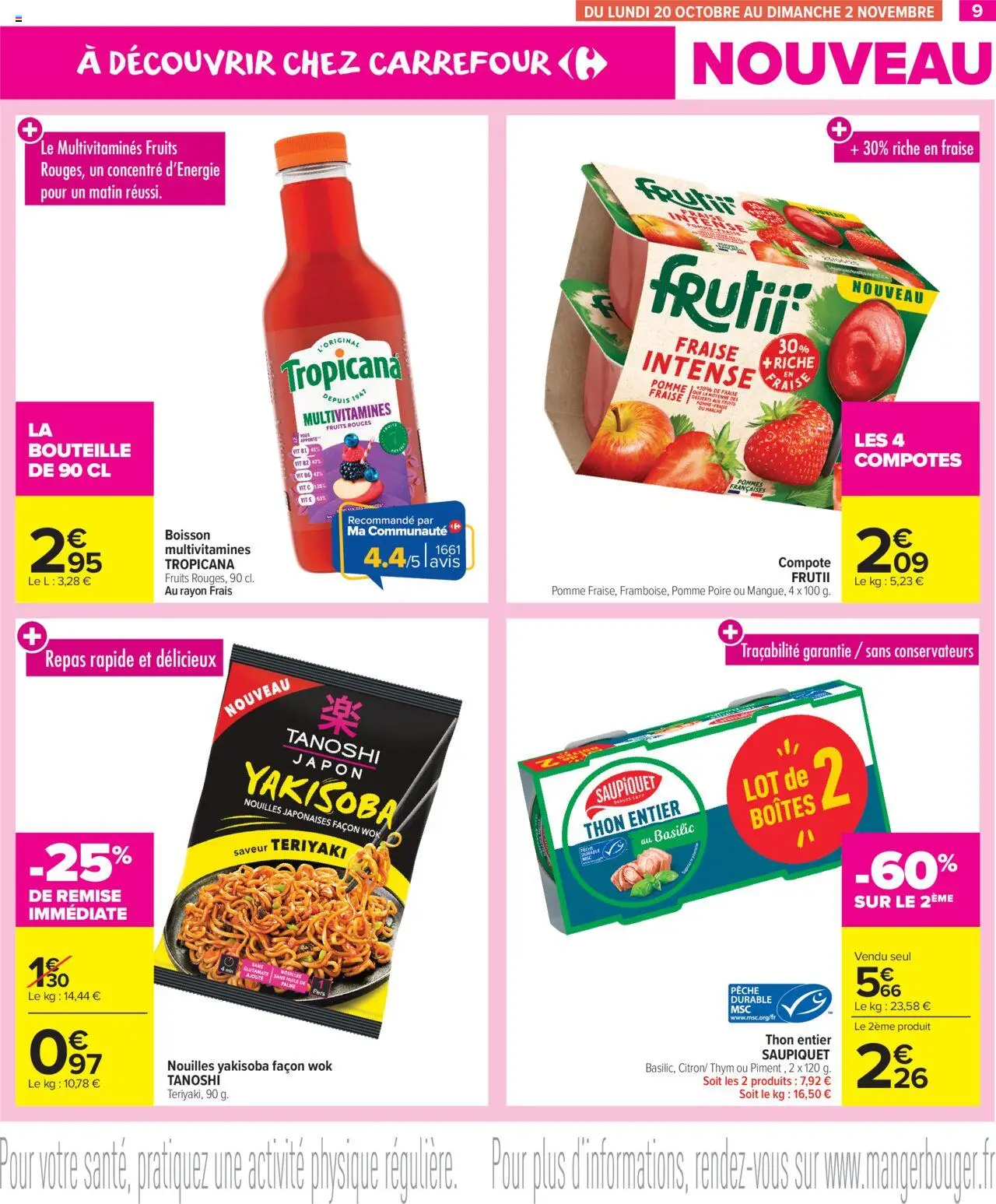 {H1} | Page: 9 | Produits: Fraise, Poire, Pomme, Thon