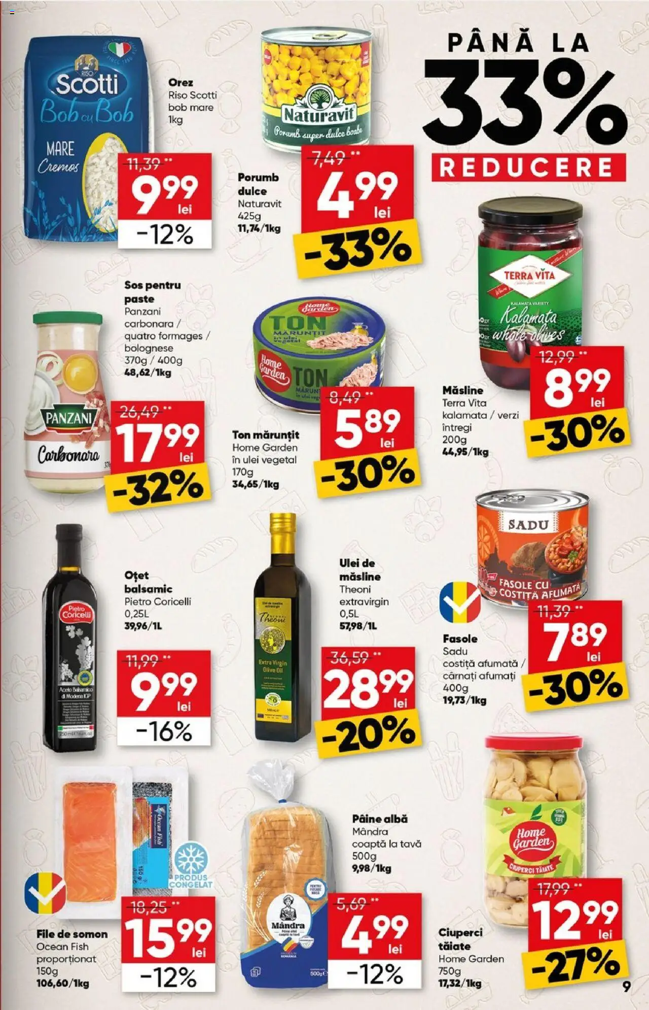 Catalog Profi Super – valabil de la 23.07.2025 | Pagină: 9 | Produse: Măsline, Ciuperci, Sos, Cârnați