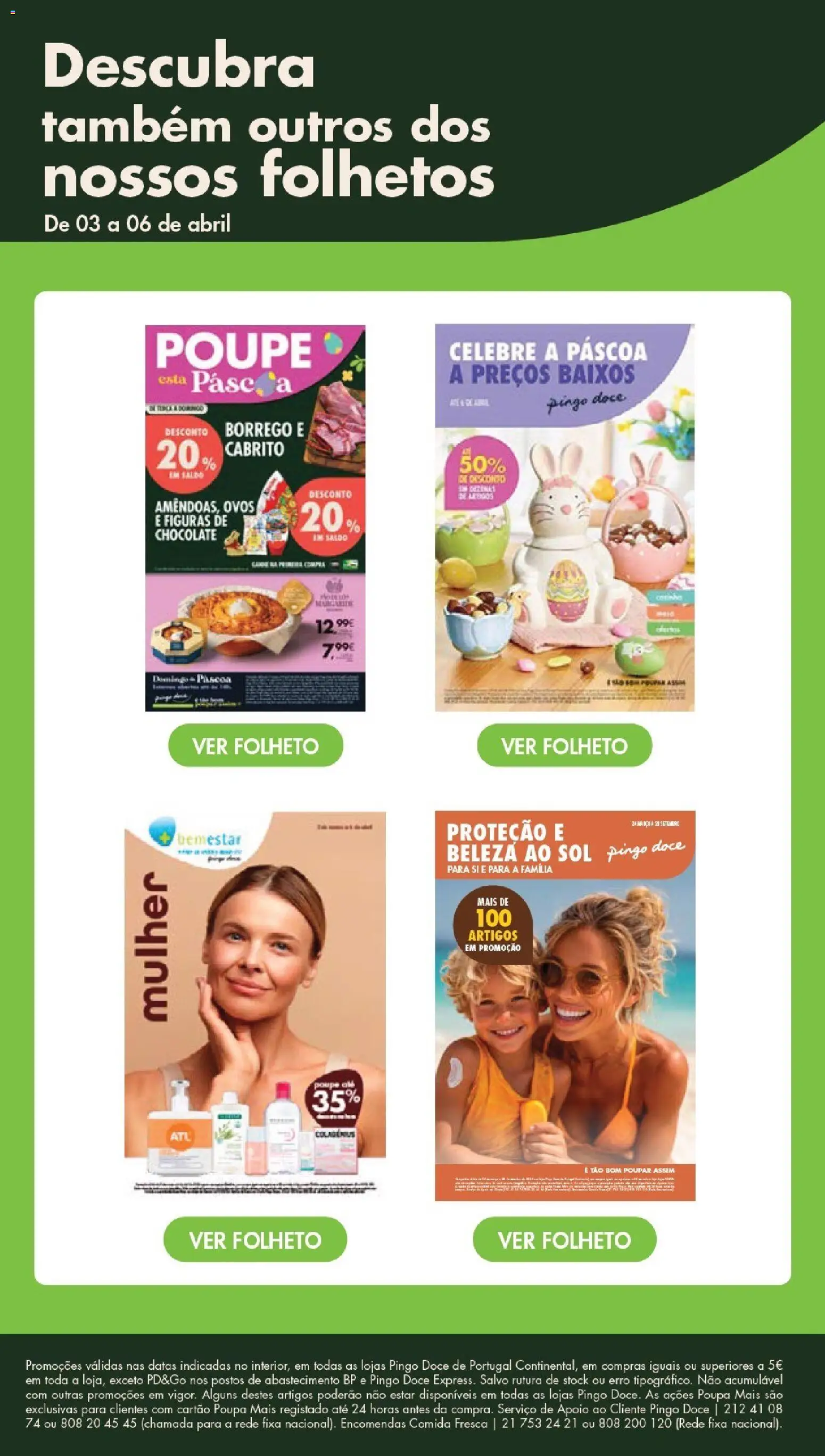 Pingo Doce Poupe este Fim de Semana │ válido de 03.04.2026 | Página: 22 | Produtos: Cabrito, Ovos, Chocolate