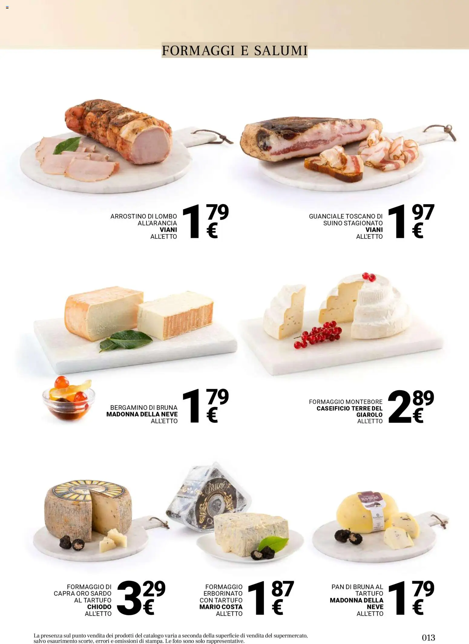 Volantino Gulliver del 17.11.2025 | Pagina: 13 | Prodotti: Tartufo, Suino, Formaggio, Guanciale