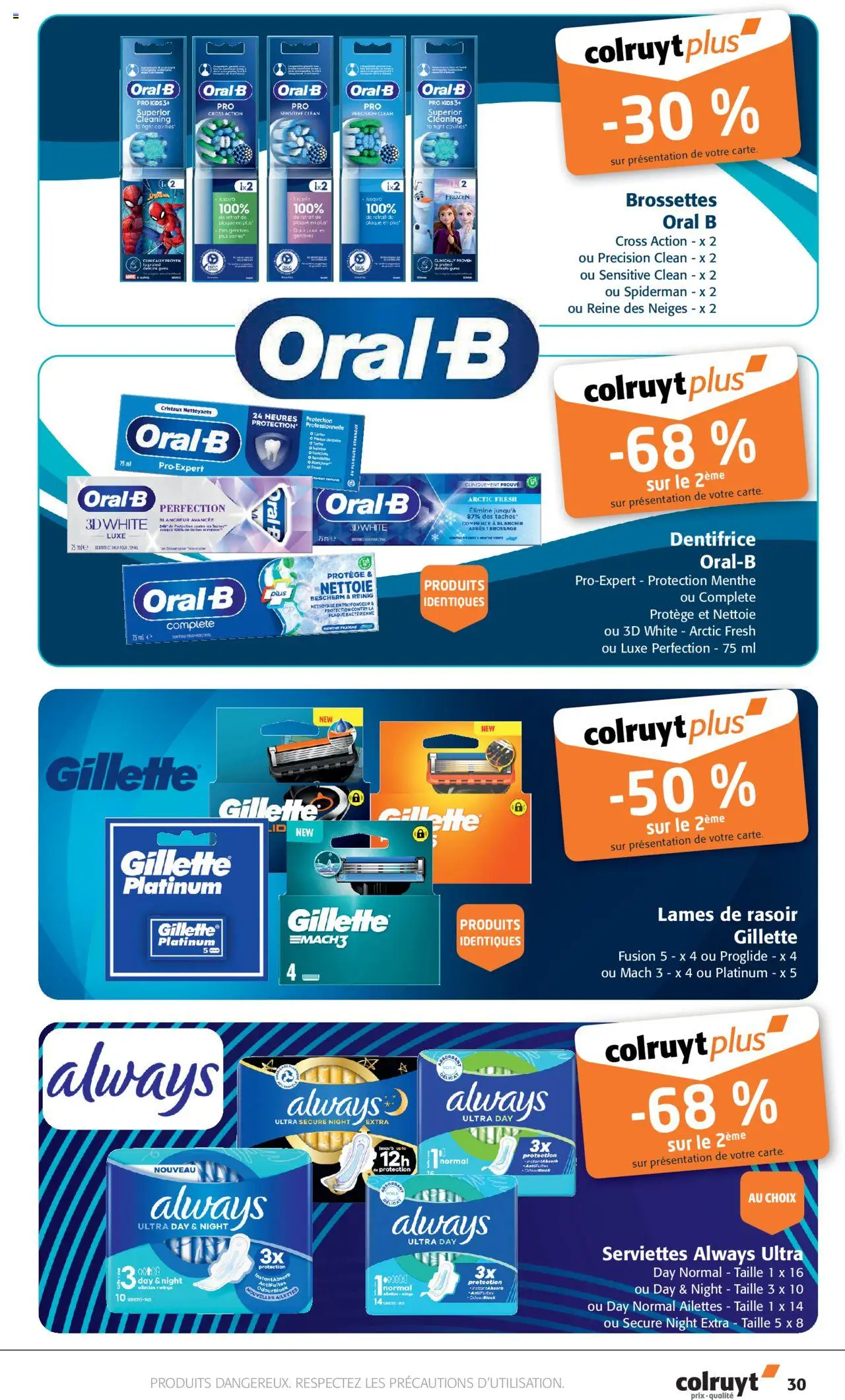  | Page: 30 | Produits: Menthe, Rasoir, Dentifrice