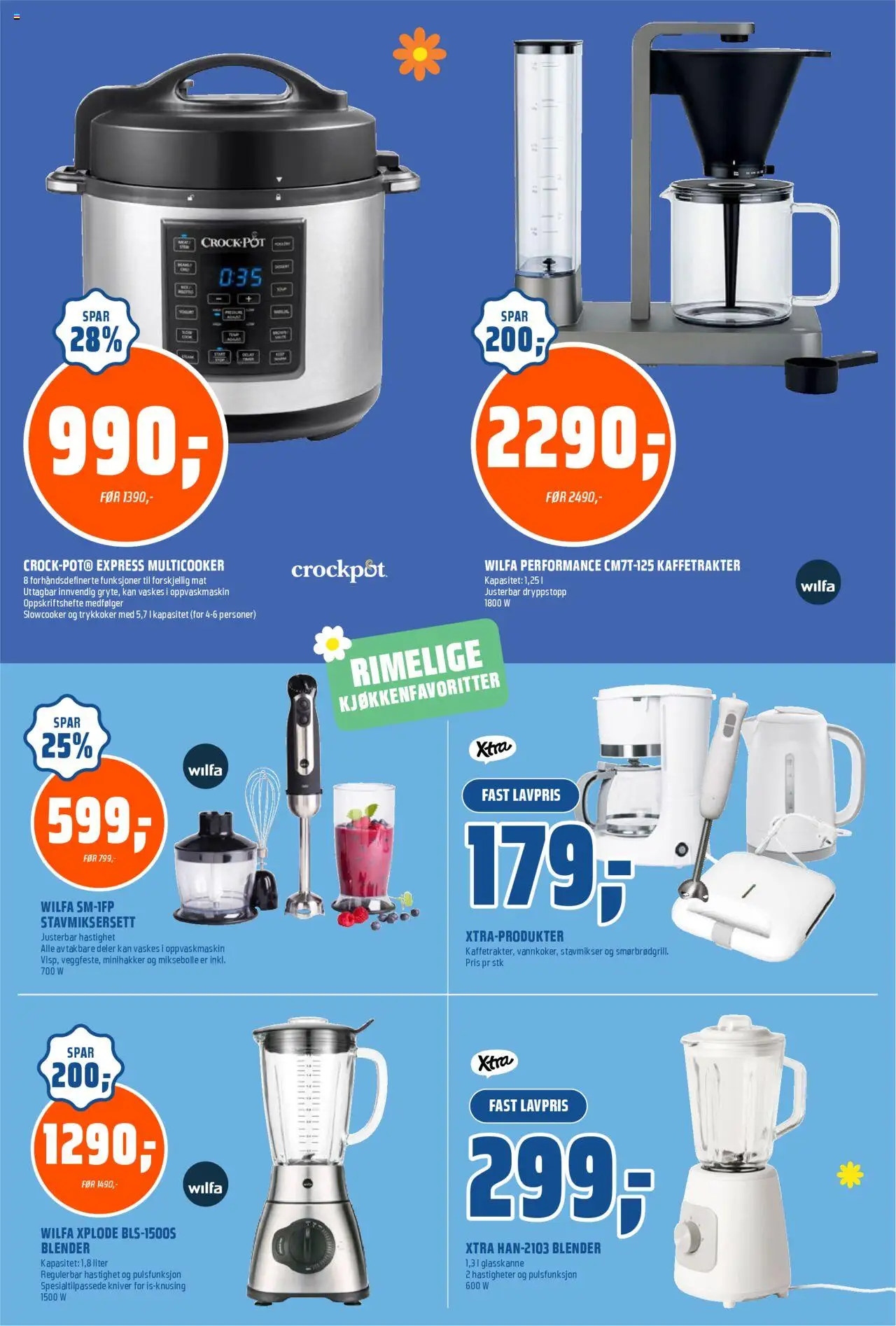  | Side: 18 | Produkter: Trykkoker, Stavmikser, Oppvaskmaskin, Blender