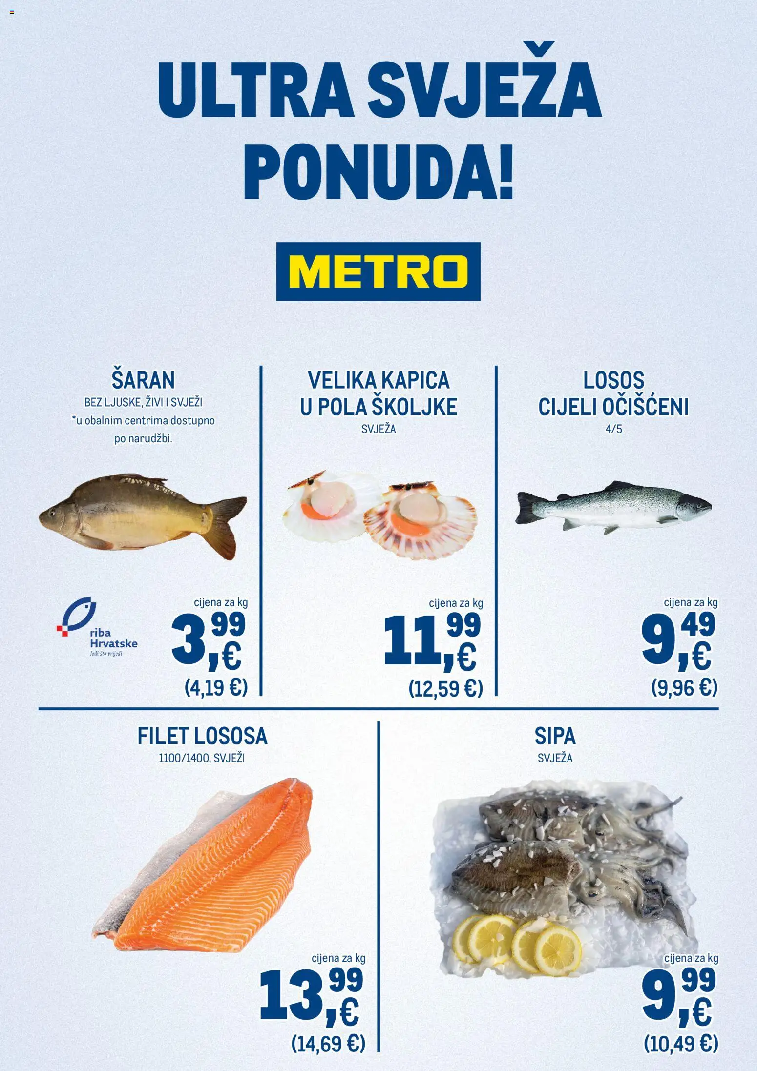 Metro katalog | vrijedi od 19.01.2026 | Stranica: 3 | Proizvodi: Sipa, Šaran, Riba, Losos