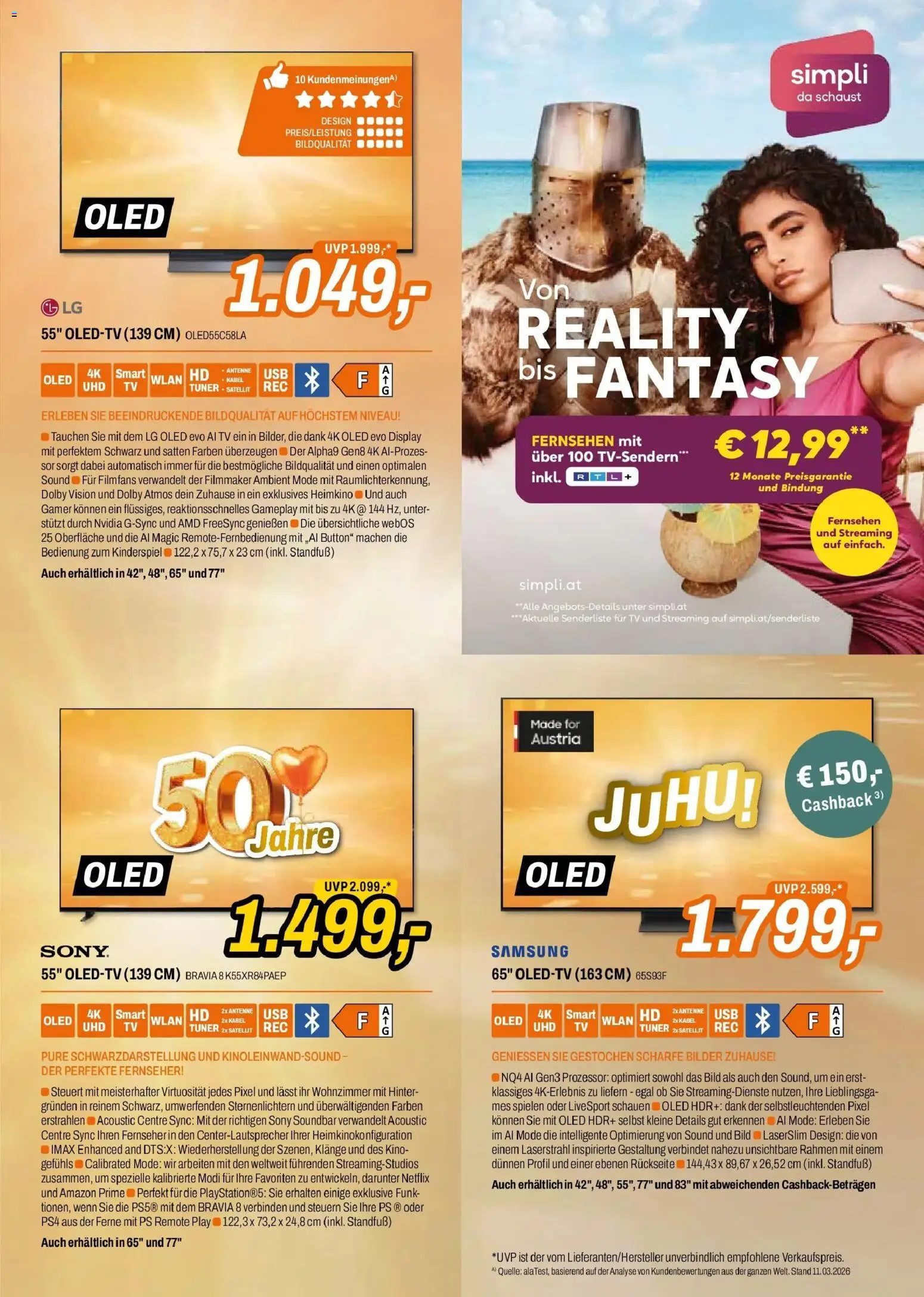 Expert Wien gültig ab 25.03.2026 | Seite: 13 | Produkte: TV, Fernseher, Kabel, Samsung