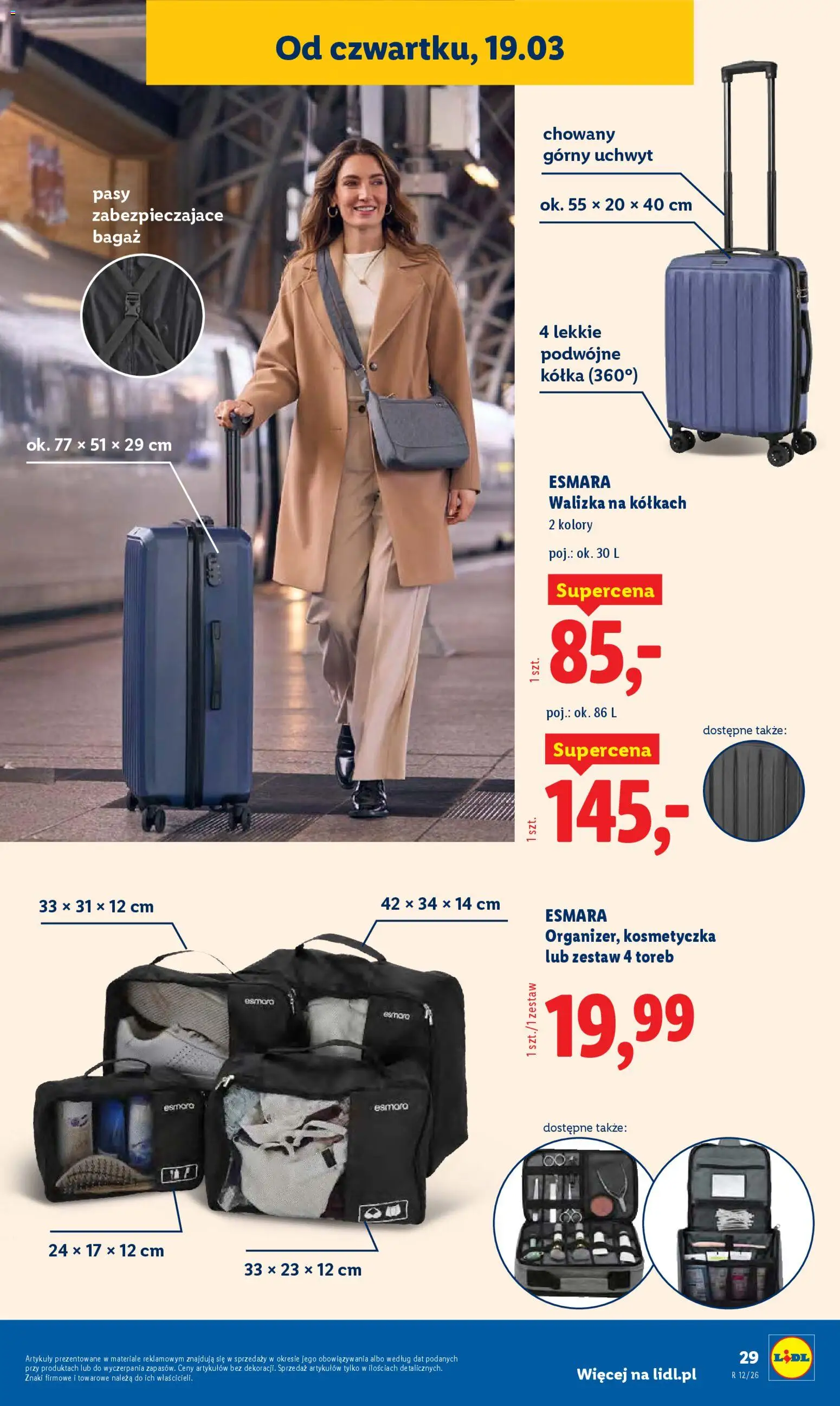 Lidl Katalog od 16.03.2026 | Strona: 37 | Produkty: Walizka