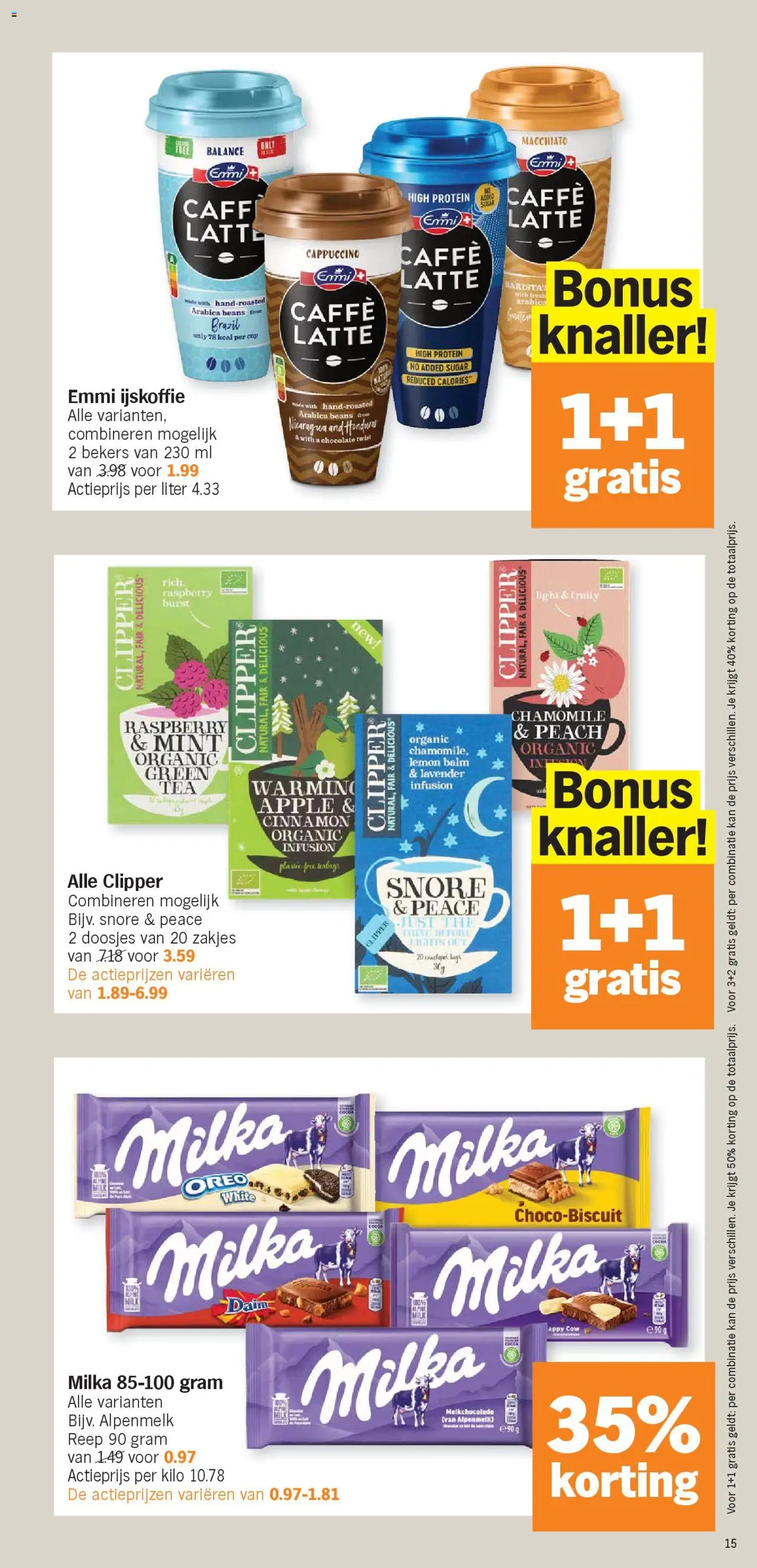 {H1} | Pagina: 15 | Producten: Cappuccino, Ijskoffie, Kan