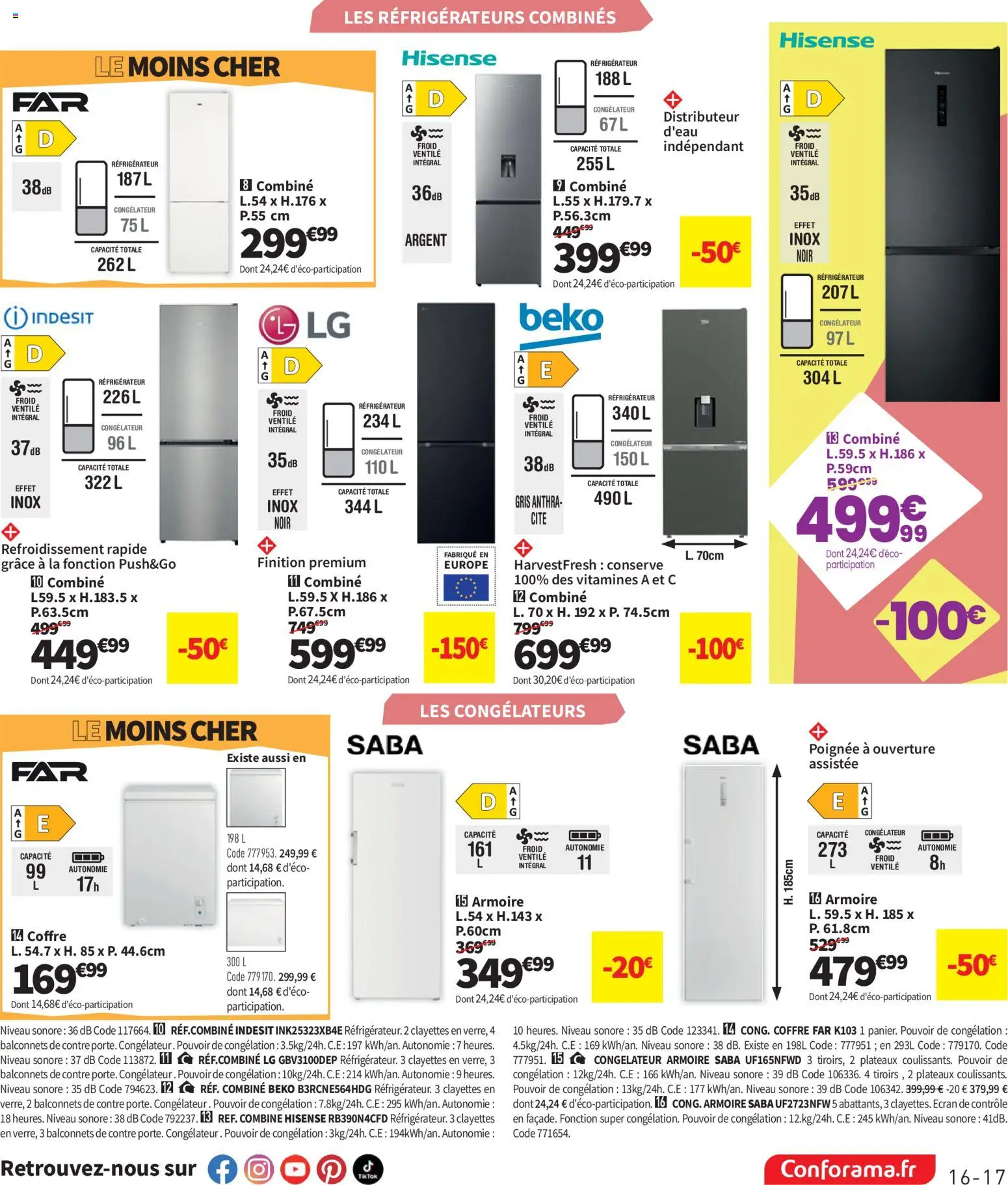 {H1} | Page: 17 | Produits: Congélateur armoire, Réfrigérateur, Congélateur, Armoire