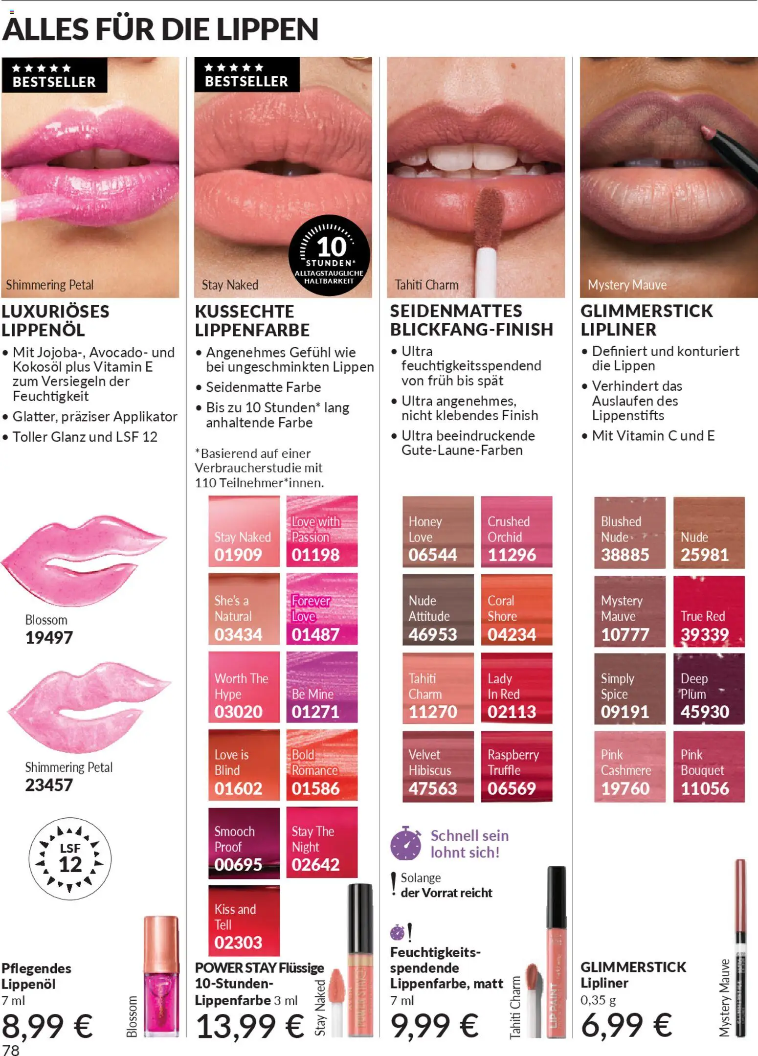 AVON Katalog Dezember 2025 – gültig ab 01.12.2025 | Seite: 80 | Produkte: Coral, Finish, Avocado, Lipliner