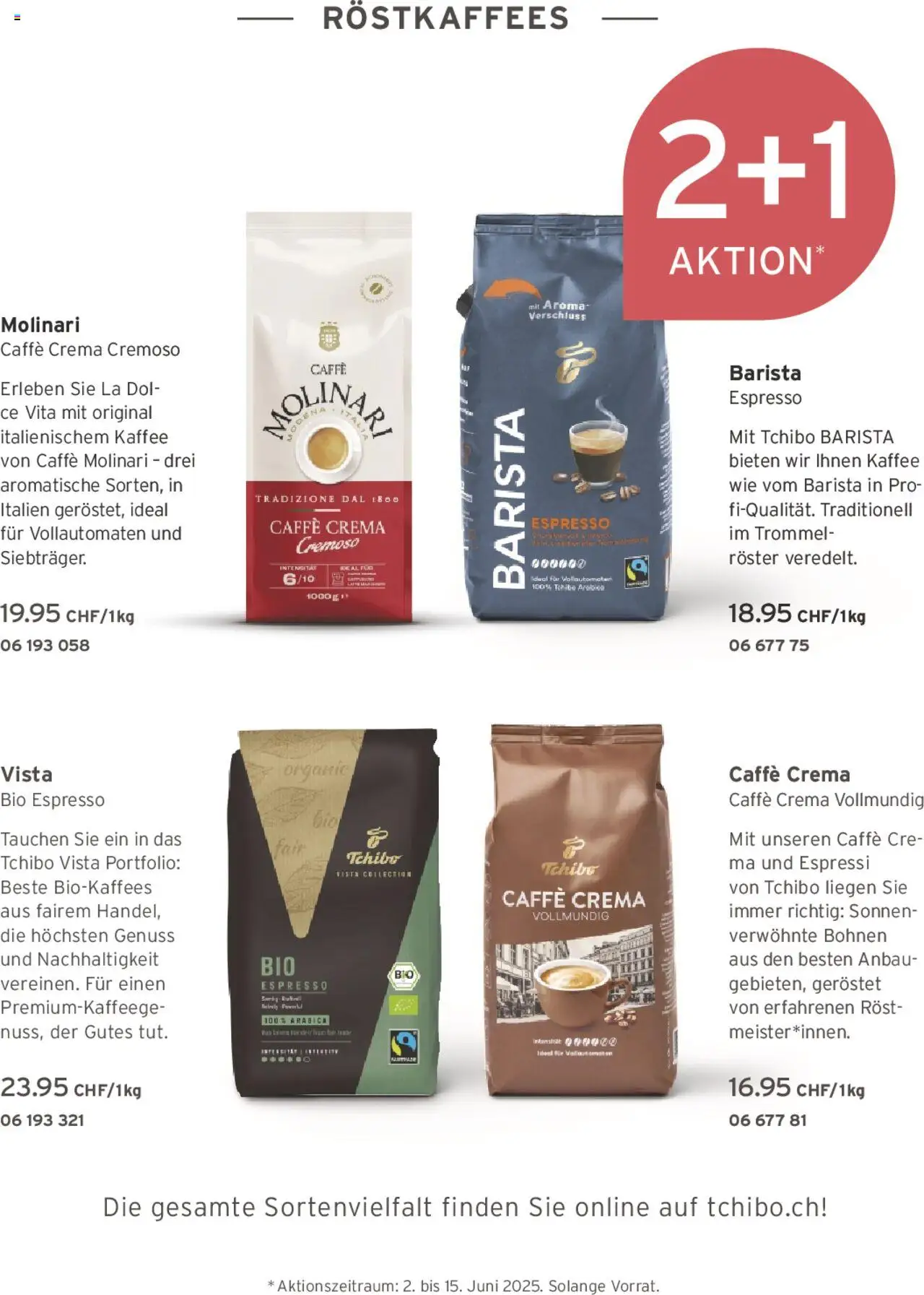 Tchibo Aktionen ab 01.06.2025 | Seite: 151 | Produkte: Kaffee