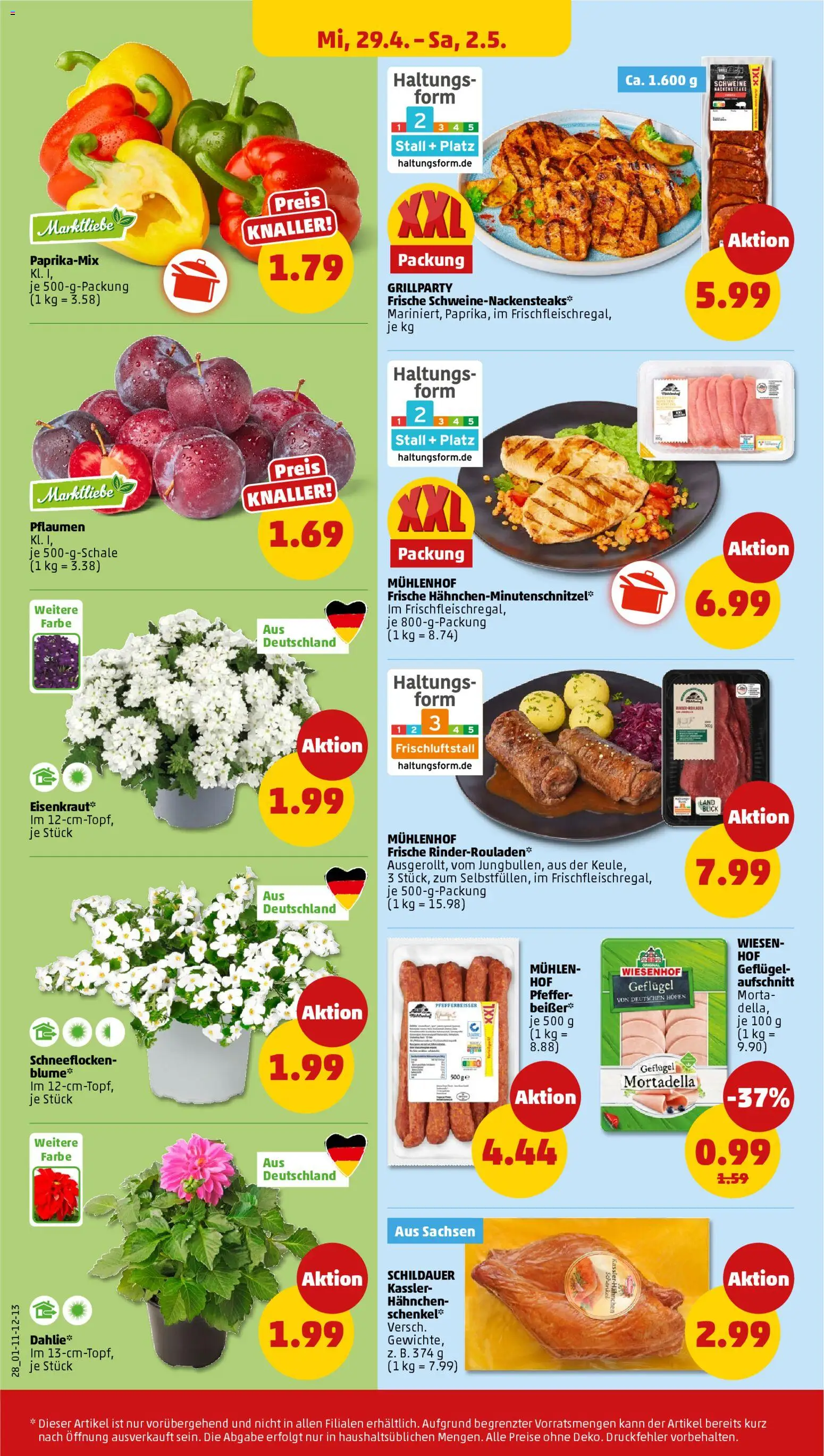 Penny Prospekt 	 – gültig ab 27.04.2026 | Seite: 32 | Produkte: Hahnchen, Pflaumen, Pfeffer