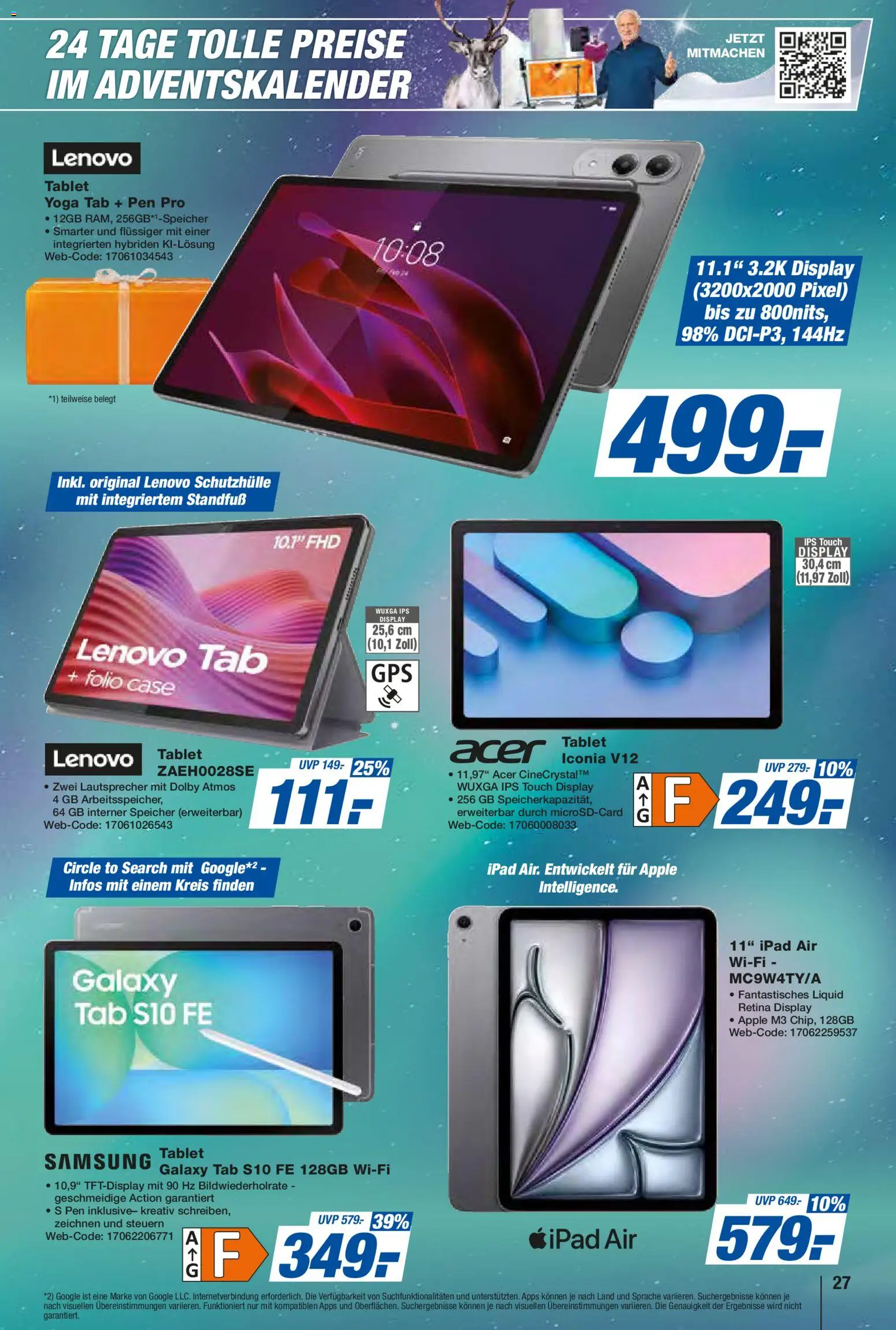 Expert  Aktuelle Beilage – gültig ab 05.12.2025 | Seite: 27 | Produkte: Lenovo, Ipad, Samsung, Apple