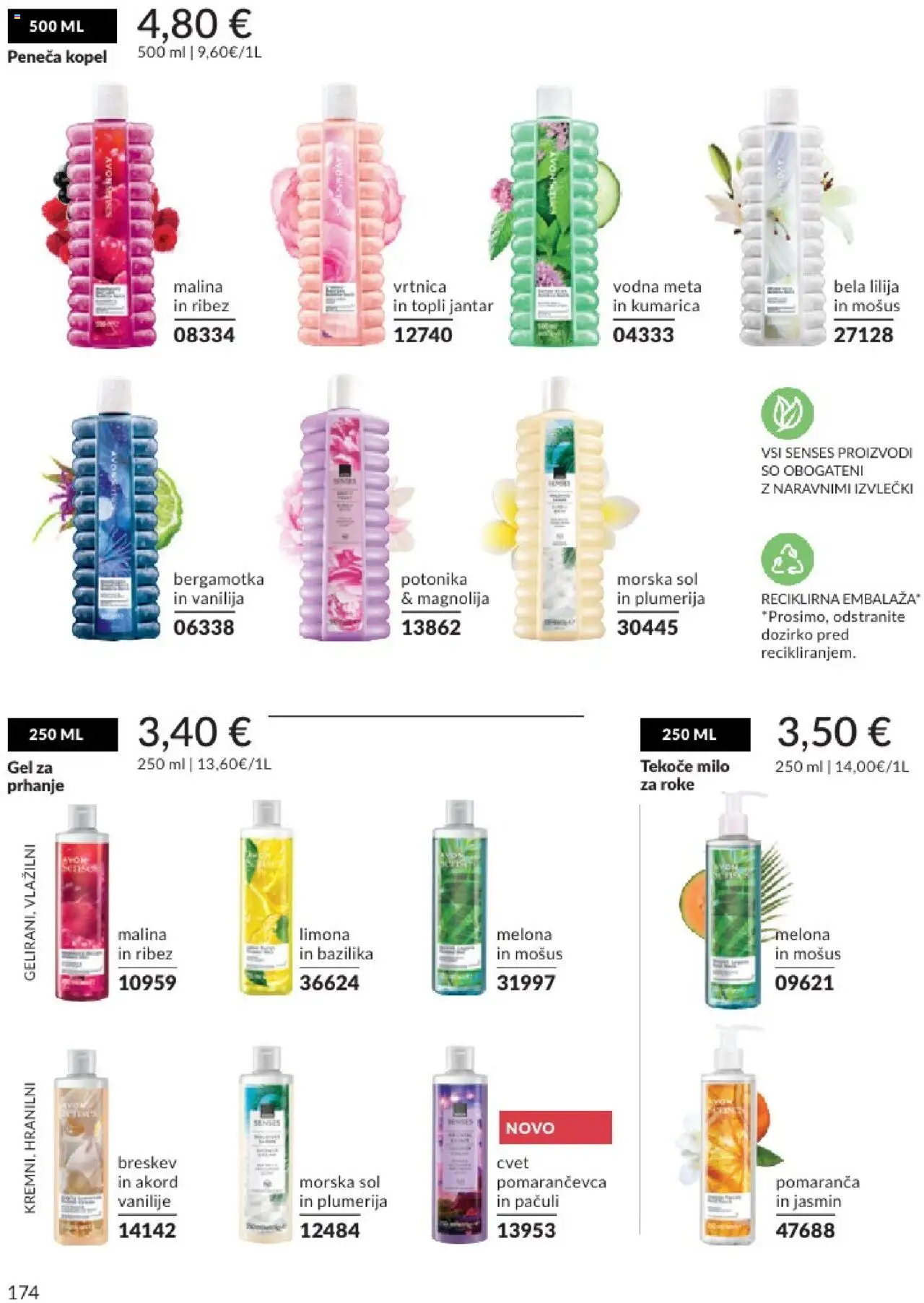 Avon katalog │ velja od 31.07.2025 | Stran: 174 | Izdelki: Tekoče milo, Melona, Ribez, Limona