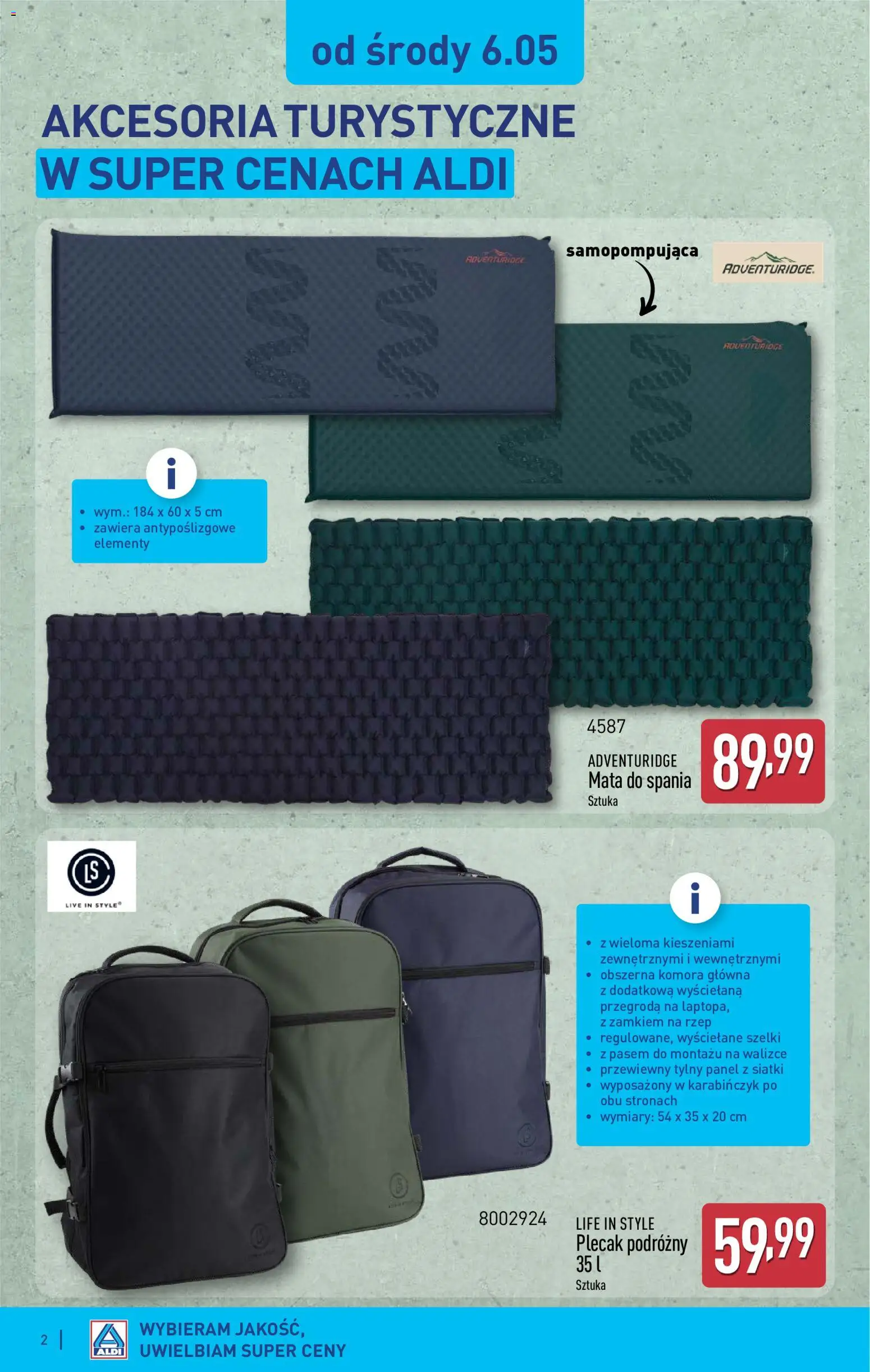 Aldi Polsko leták - Ostatnie sztuki w wybranych sklepach od 06.05.2026 | Strana: 2