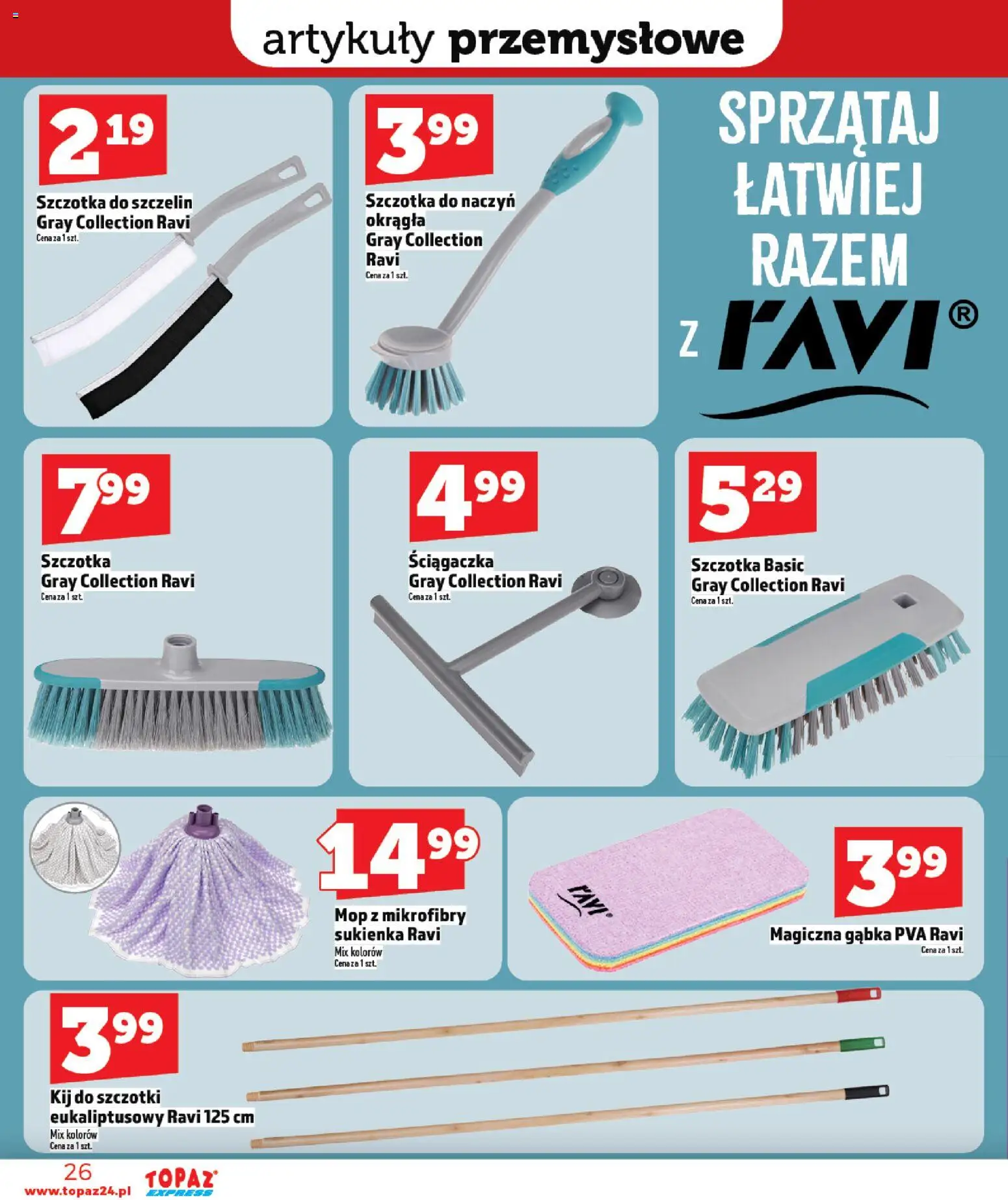 Topaz gazetka - Express od 05.03.2026 | Strona: 26 | Produkty: Sukienka, Artykuły przemysłowe, Szczotka, Gąbka