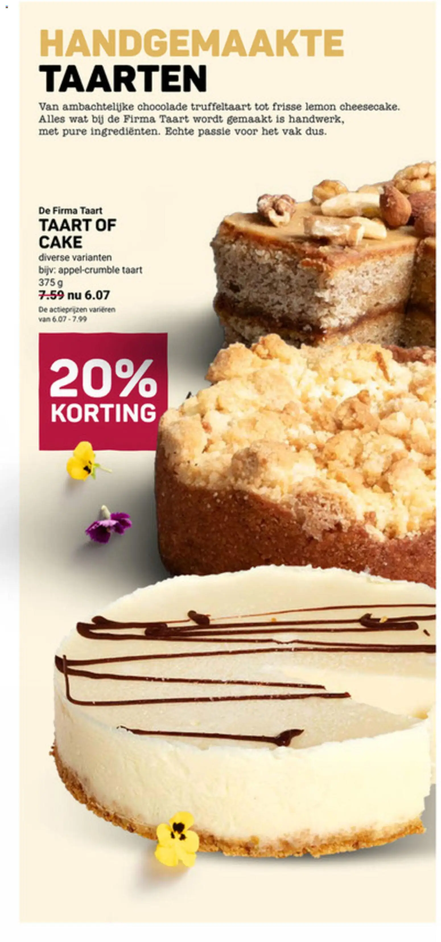 {H1} | Pagina: 13 | Producten: Taart, Chocolade, Cake, Taarten