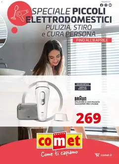 Anteprima del volantino Comet volantino Piccoli Elettrodomestici Cura persona, Pulizia e Stiro valido a partire dal 20.03.2026