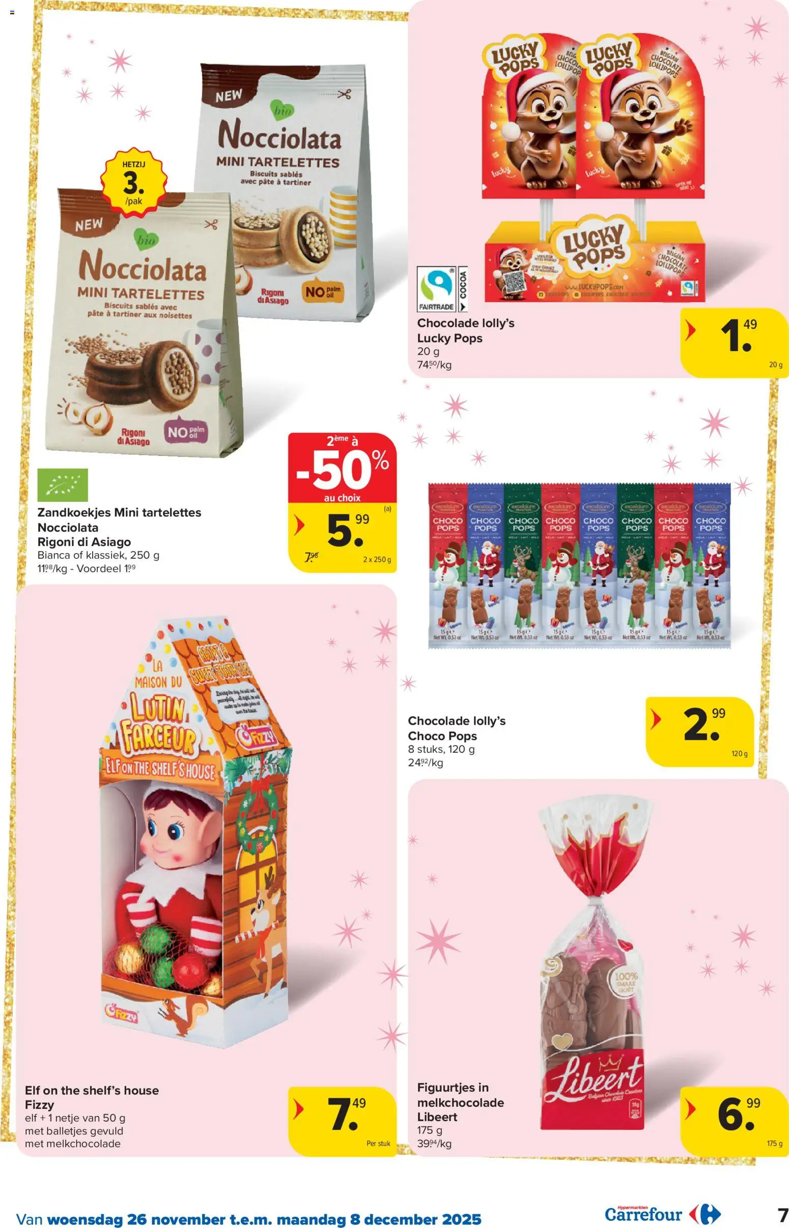 {H1} | Pagina: 7 | Producten: Zandkoekjes, Chocolade