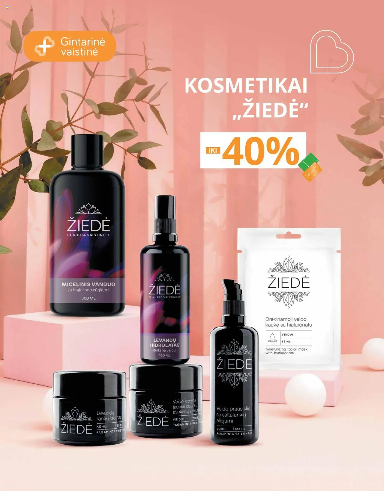 Gintarinė - Leidinys│galioja nuo 01.08.2025 | Puslapis: 28 | Prekių: Kremas, Micelinis vanduo, Veido kaukė, Prausiklis