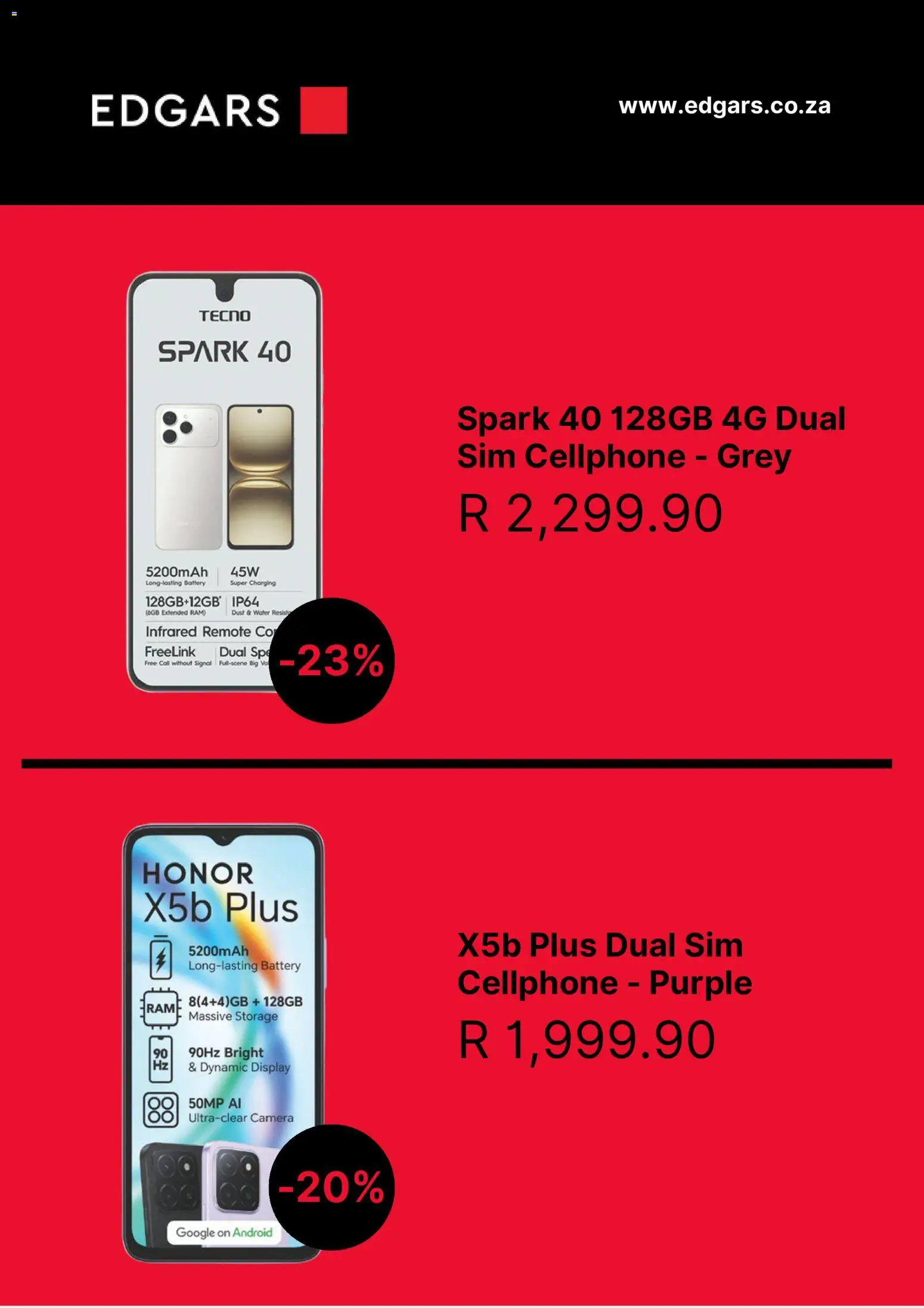 New Edgars catalogue – valid from 15.11.2025 | Page: 7 | Products: Camera, Battery, Remote, Water