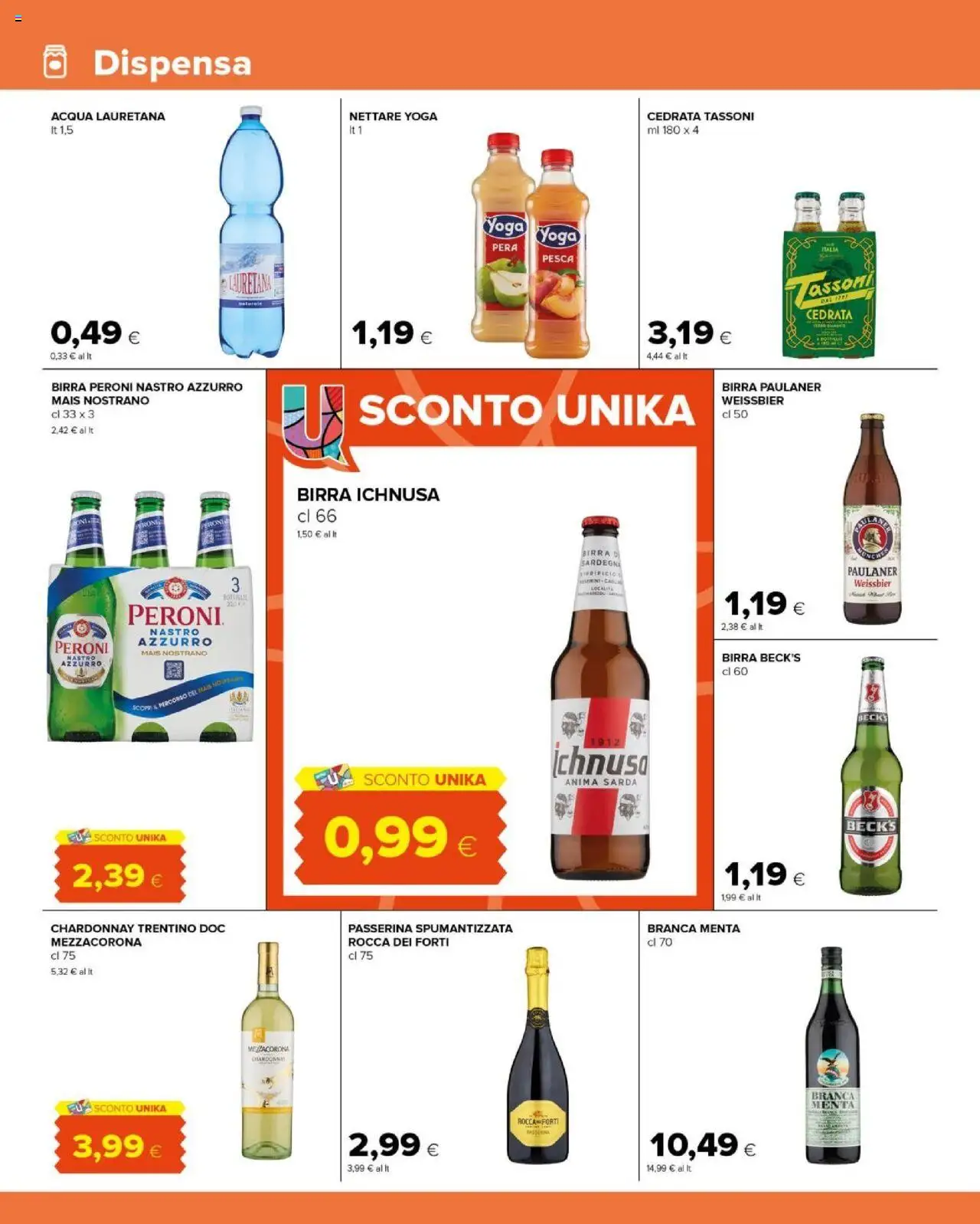 Volantino Tigre del 05.08.2025 | Pagina: 10 | Prodotti: Birra, Pesca, Pera, Menta