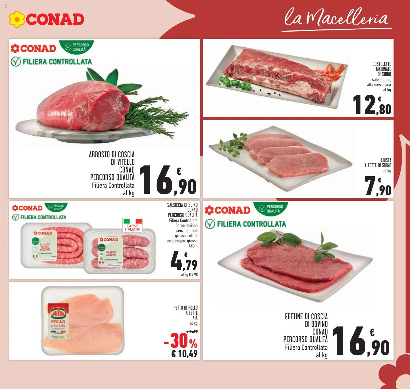 Volantino Conad del 27.12.2025 | Pagina: 5 | Prodotti: Bovino, Arrosto, Pollo, Suino