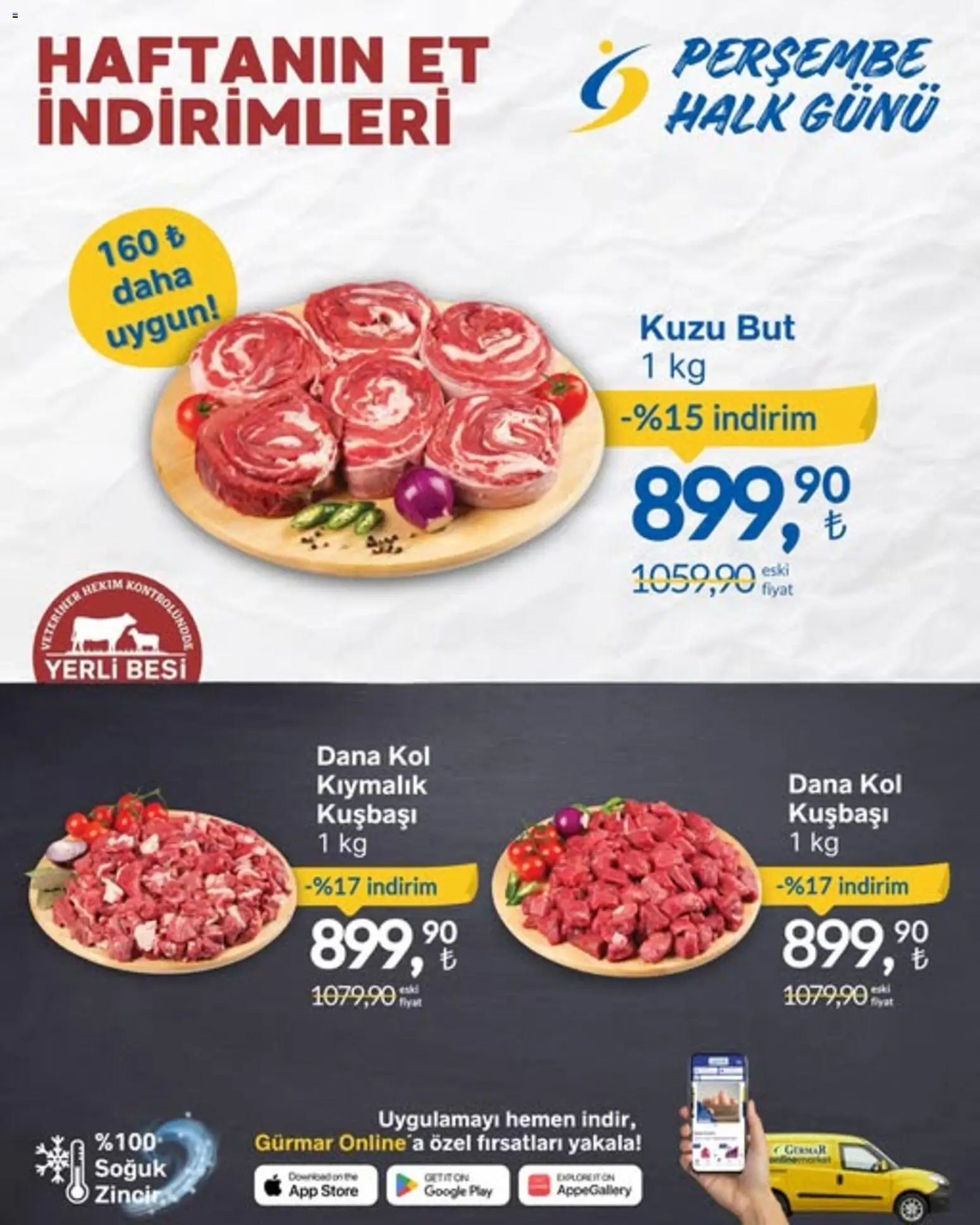 Gürmar - Haftanın Et İndirimleri - 26.03.2026 tarihinden itibaren geçerlidir | Sayfa: 1