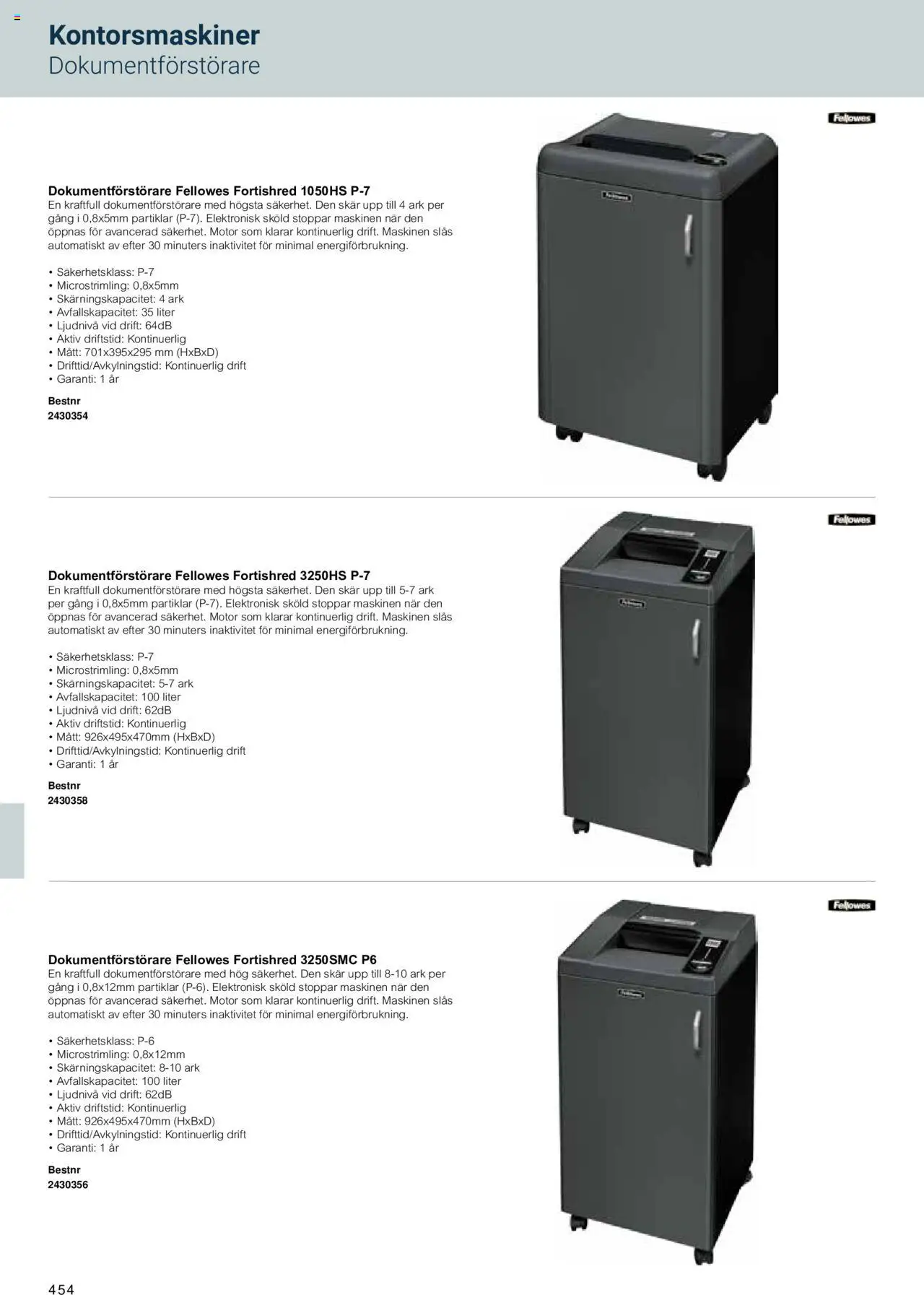Office Depot reklamblad aktuell från 15.02.2024 | Sida: 456 | Produkter: Dokumentförstörare
