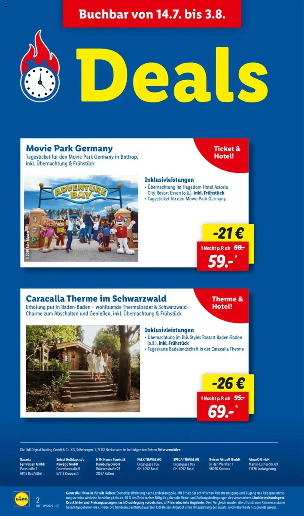 Lidl Reisen - Themenprospekt - gültig ab dem 11.07.2025 | Seite: 2 | Produkte: Bad