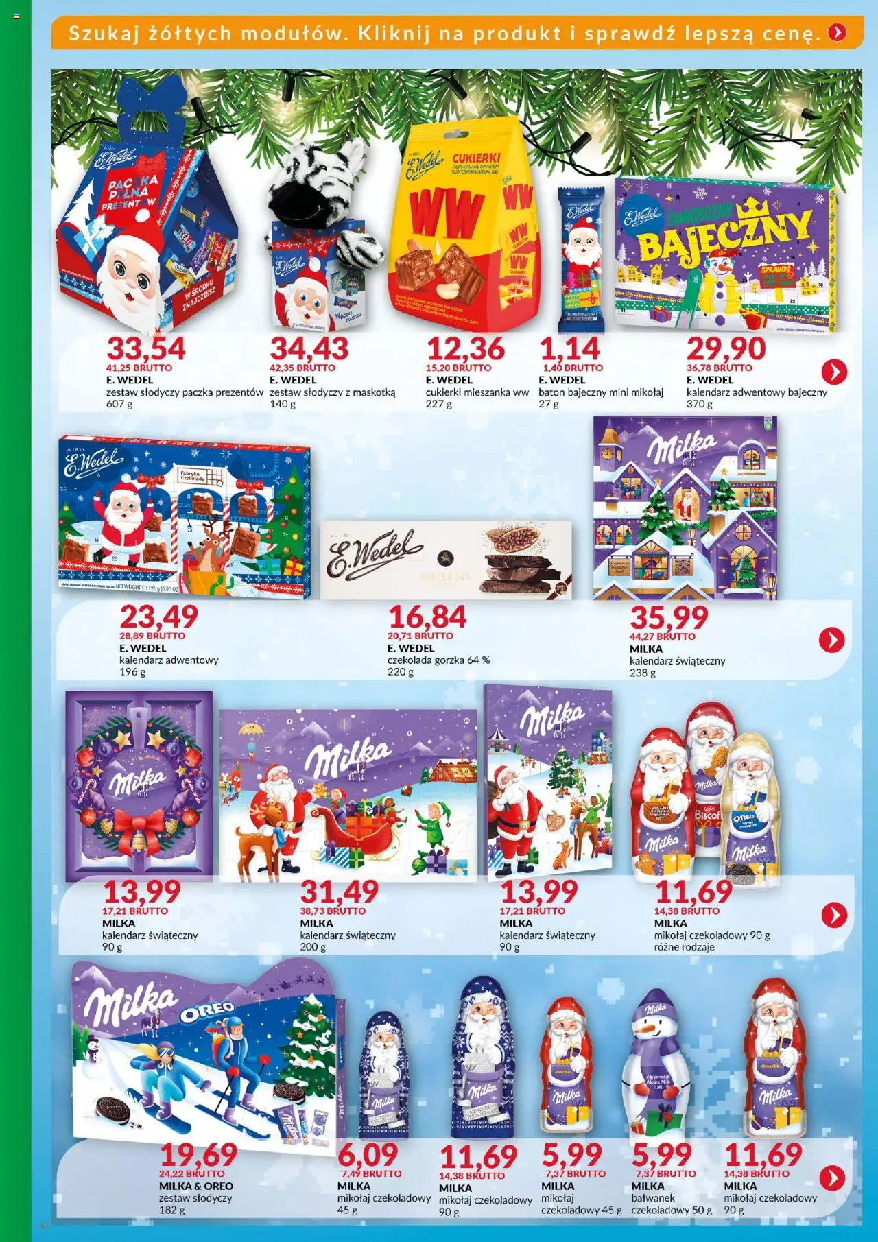 Eurocash Gazetka - Katalog Artykułów Spożywczych od 19.10.2025 | Strona: 43 | Produkty: Czekolady, Kalendarz adwentowy, Kalendarz, Cukierki