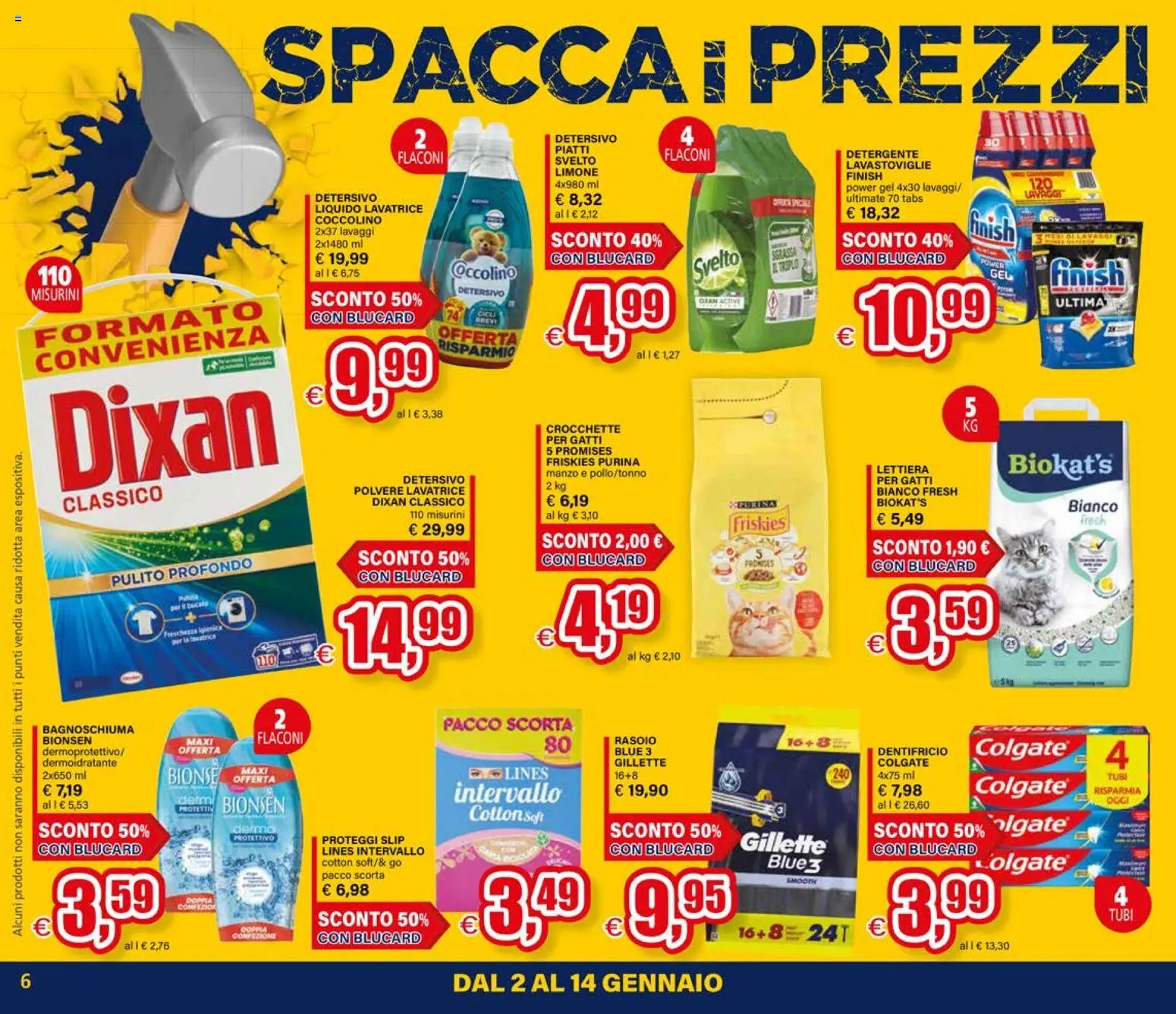 Volantino Il Gigante del 02.01.2026 | Pagina: 6 | Prodotti: Detergente, Limone, Crocchette, Lavastoviglie