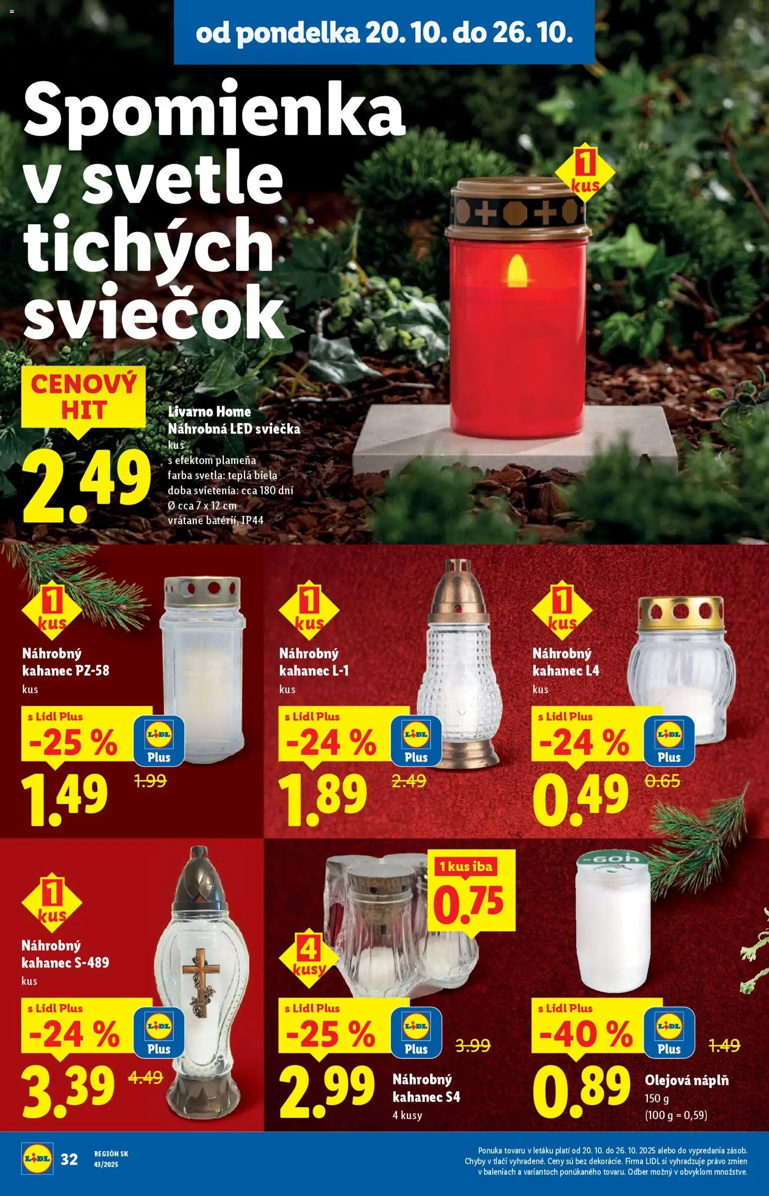 Nové Lidl akcie – leták je platný od 23.10.2025 | Strana: 80 | Produkty: Led, Svetlá