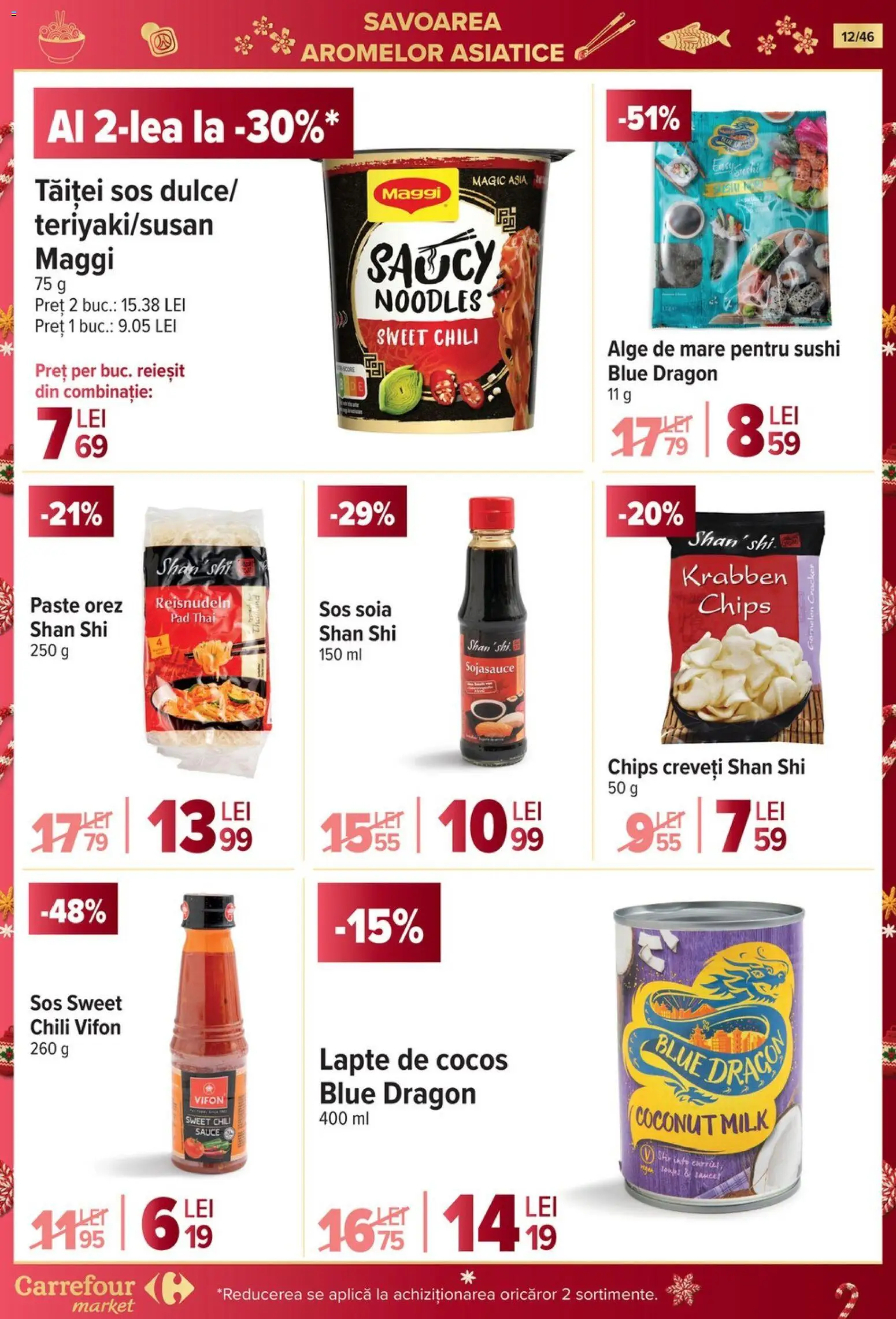 Noul catalog Carrefour – valabil de la 19.11.2025 | Pagină: 12 | Produse: Liqueur, Sushi, Lapte, Sos