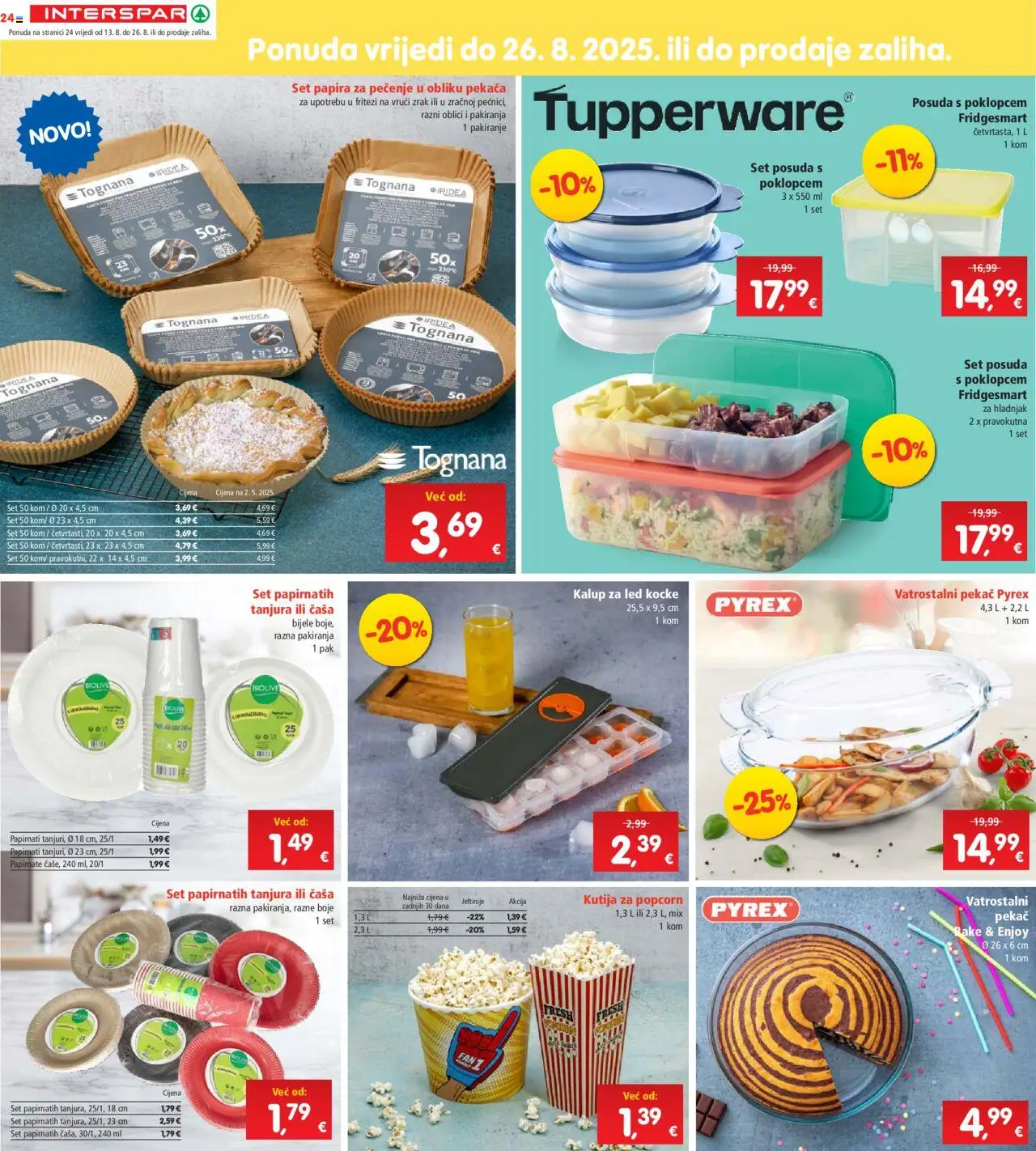 Interspar katalog | vrijedi od 13.08.2025 | Stranica: 24 | Proizvodi: Tognana, Kutija, Hladnjak