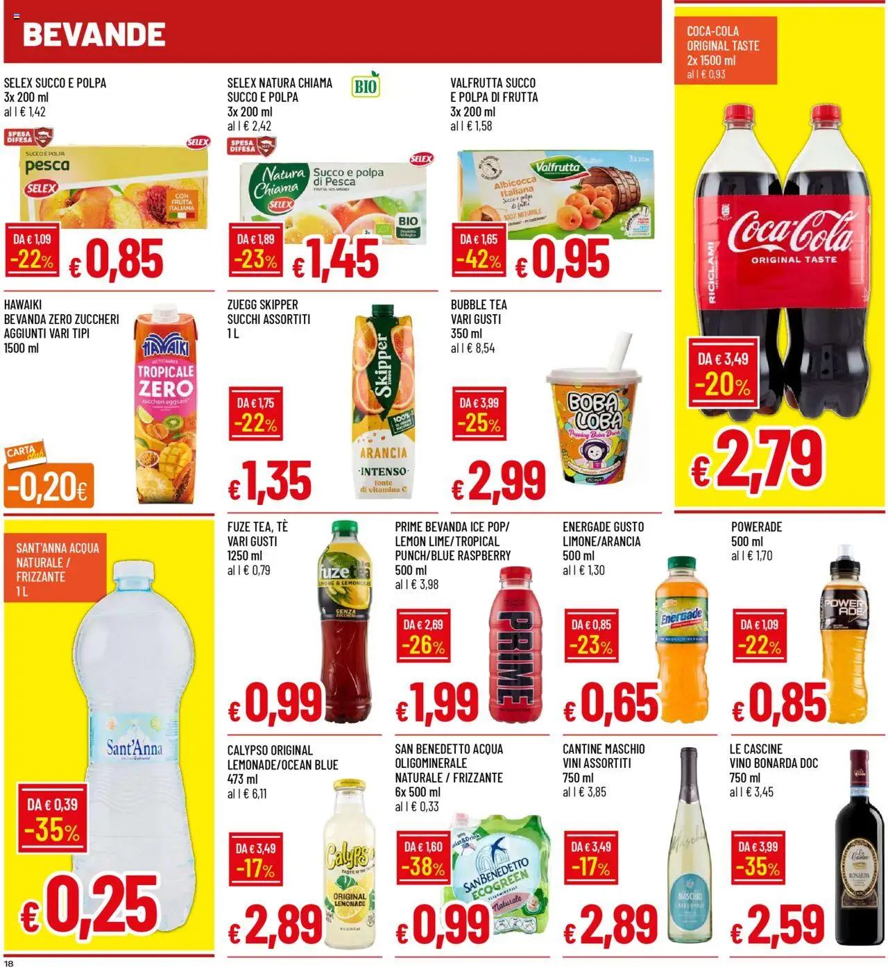Volantino Galassia del 07.08.2025 | Pagina: 18 | Prodotti: Frutta, Vino, Pesca, Arancia