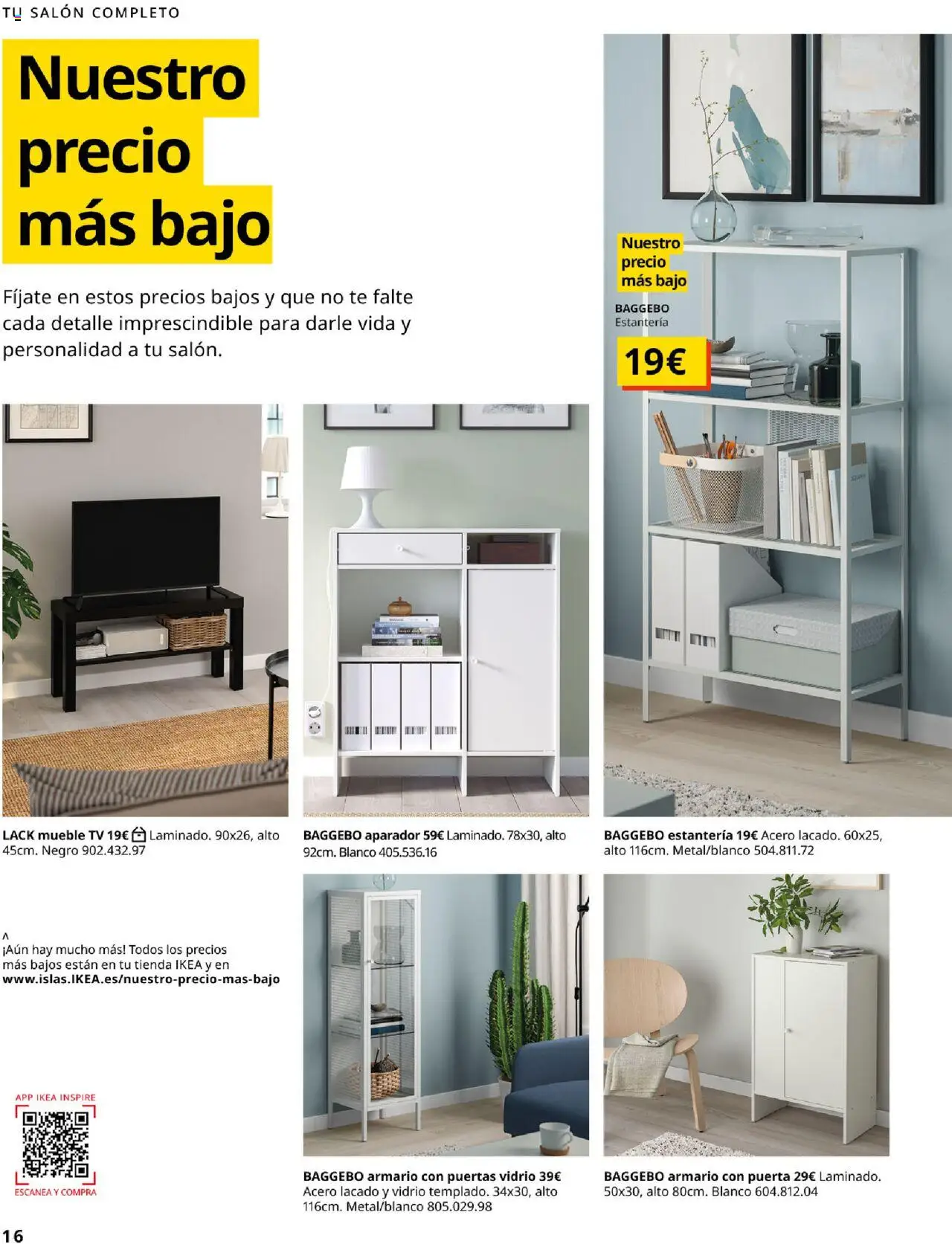 Catálogo IKEA Salones │ válido desde el 17.02.2025 | Página: 16 | Productos: Té, Armario, Aparador