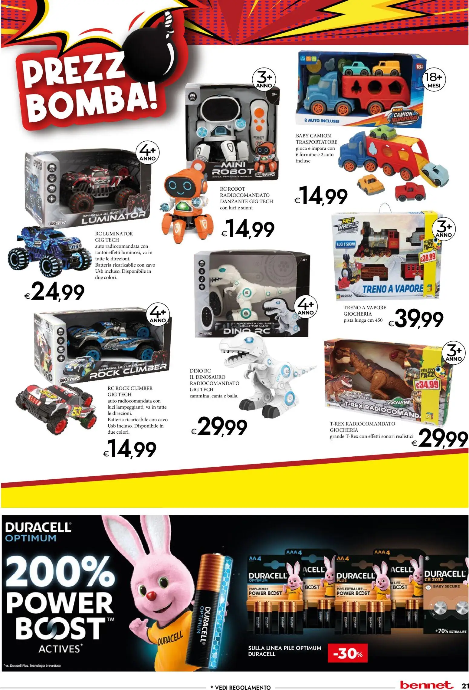 Volantino bennet del 06.11.2025 | Pagina: 21 | Prodotti: Pile, USB, Robot, Batteria