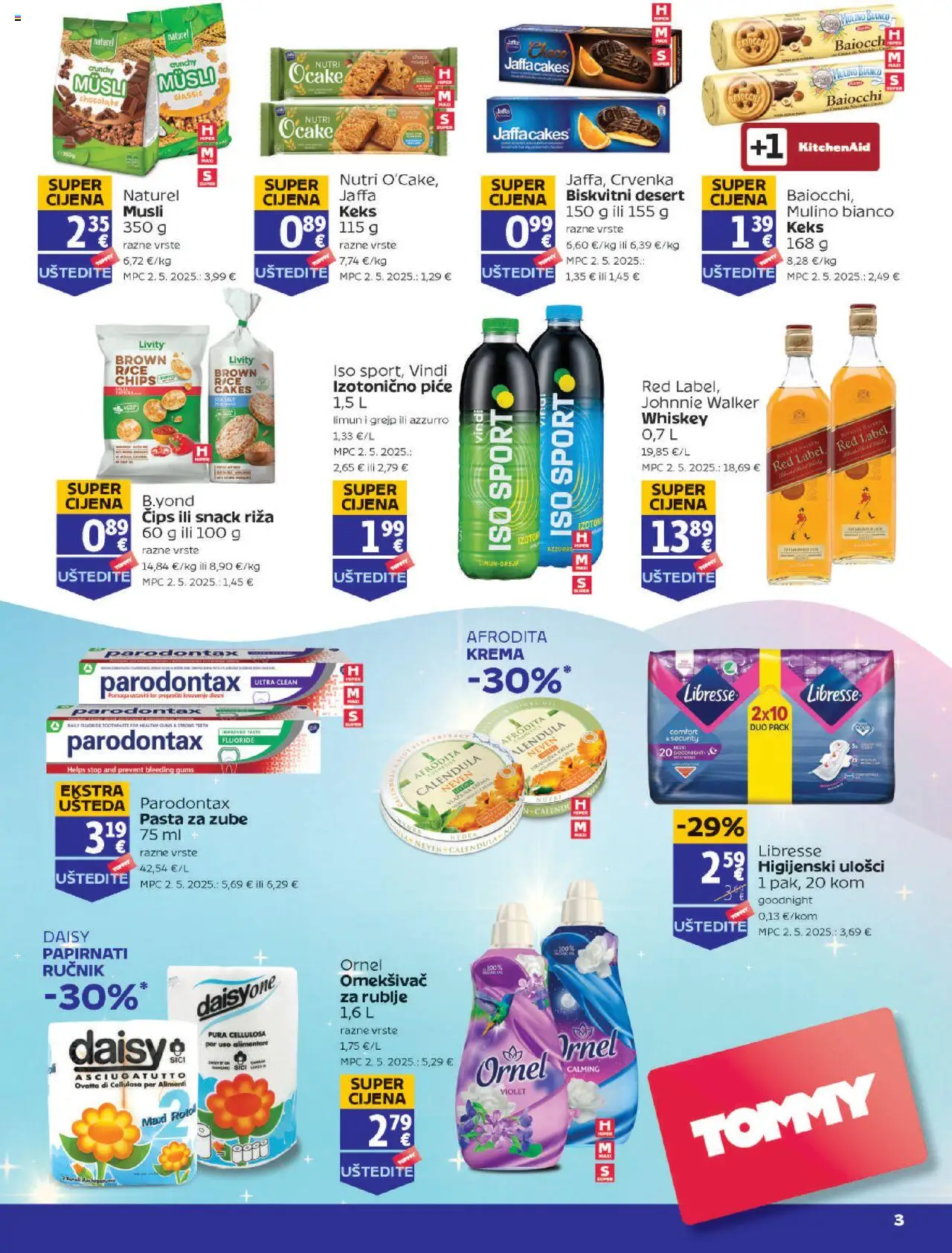 Tommy katalog | vrijedi od 16.10.2025 | Stranica: 2 | Proizvodi: Johnnie Walker, Riža, Krema, Pasta