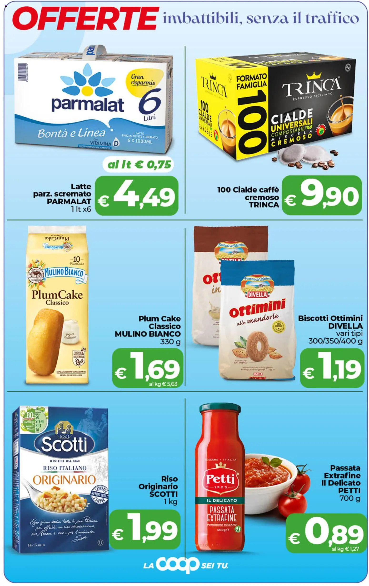 Volantino COOP del 07.04.2026 | Pagina: 2 | Prodotti: Caffè, Riso, Mandorle, Plumcake