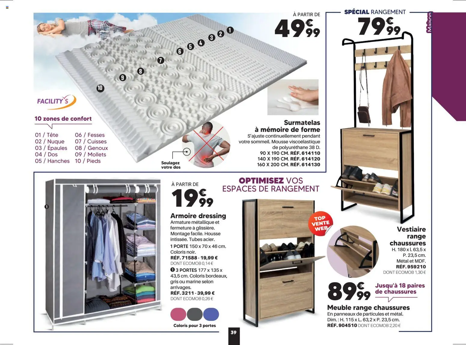 {H1} | Page: 39 | Produits: Meuble, Mousse, Armoire, Portes